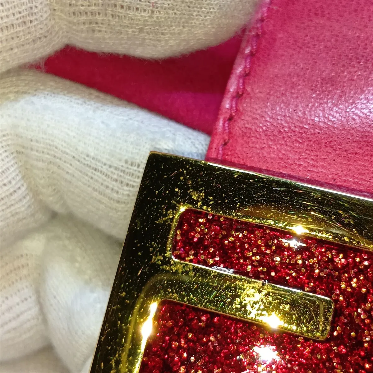 Mamma Bucket 26424 Suede x Leather Shoulder Bag Pink — view 13