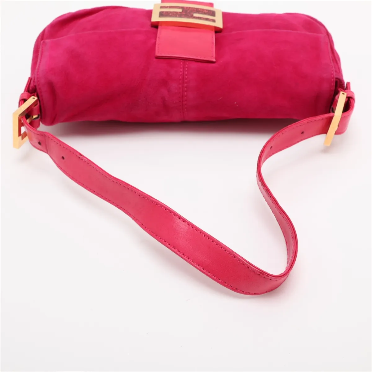 Mamma Bucket 26424 Suede x Leather Shoulder Bag Pink — view 5