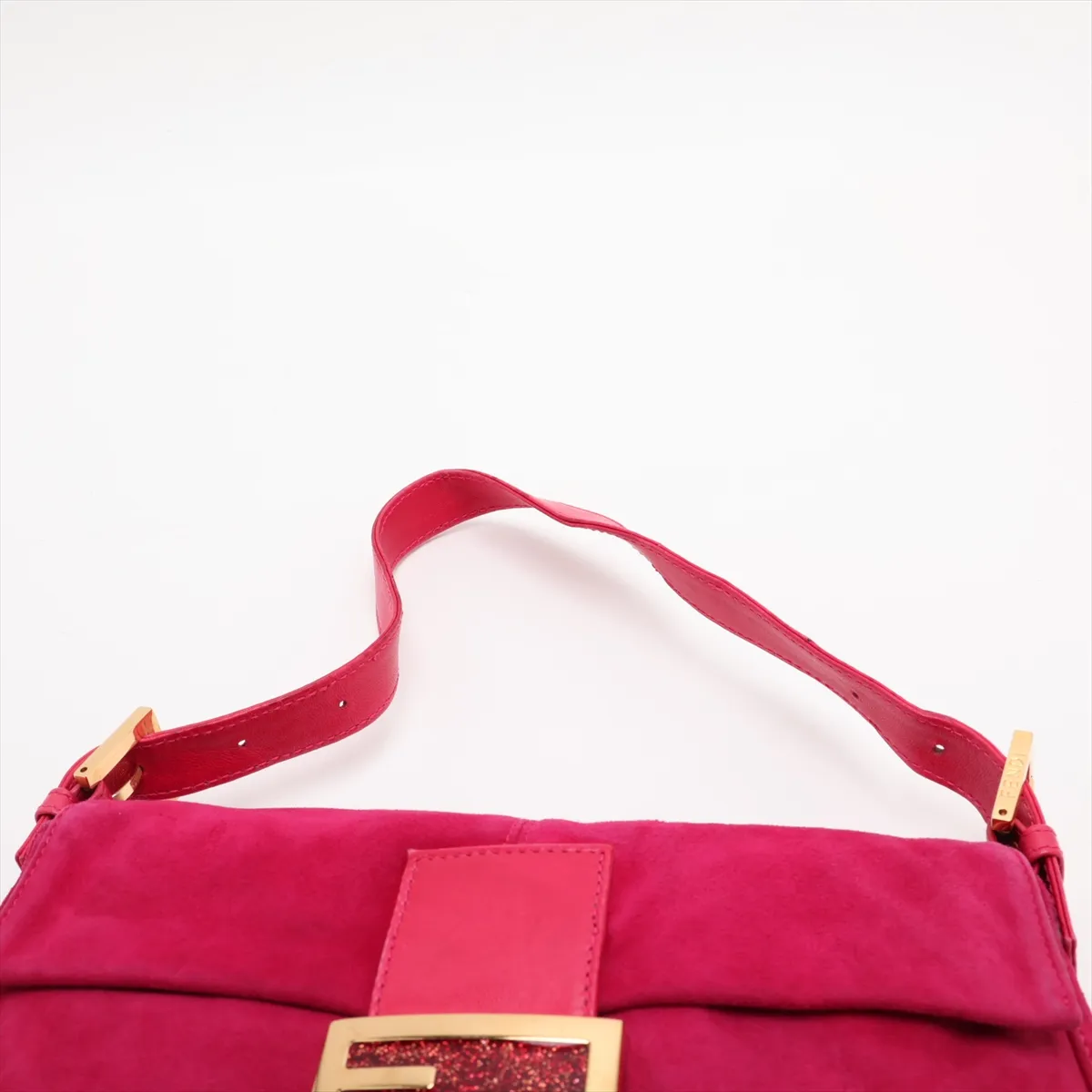 Mamma Bucket 26424 Suede x Leather Shoulder Bag Pink — view 6