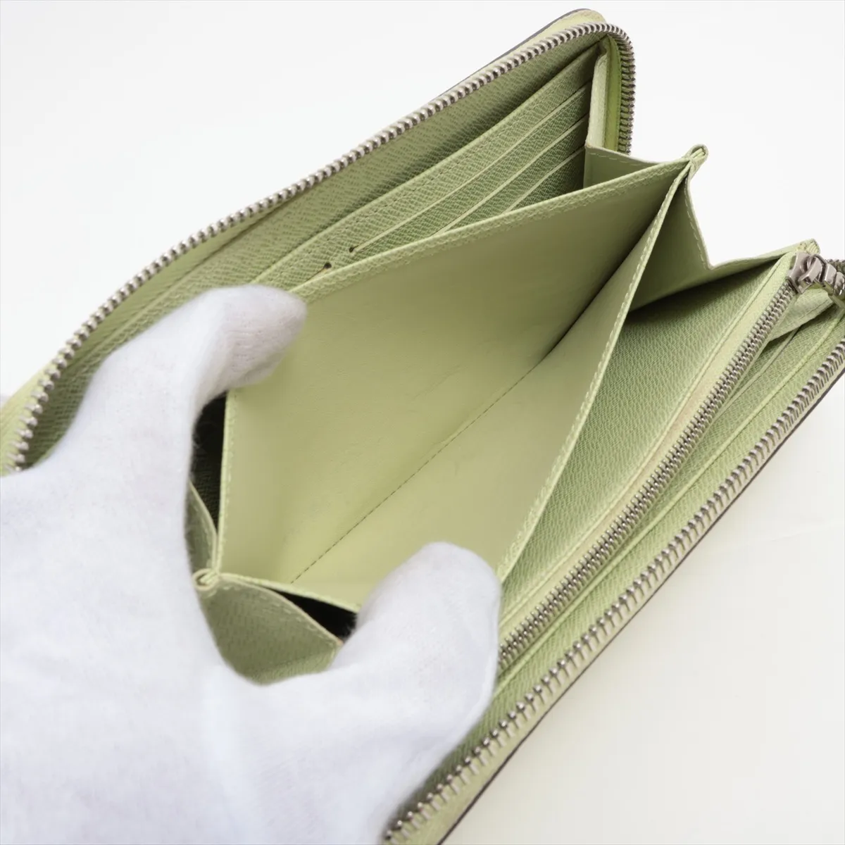 Epi Zippy Wallet M82513 Green Round Zip Wallet (RFID detected) — view 6