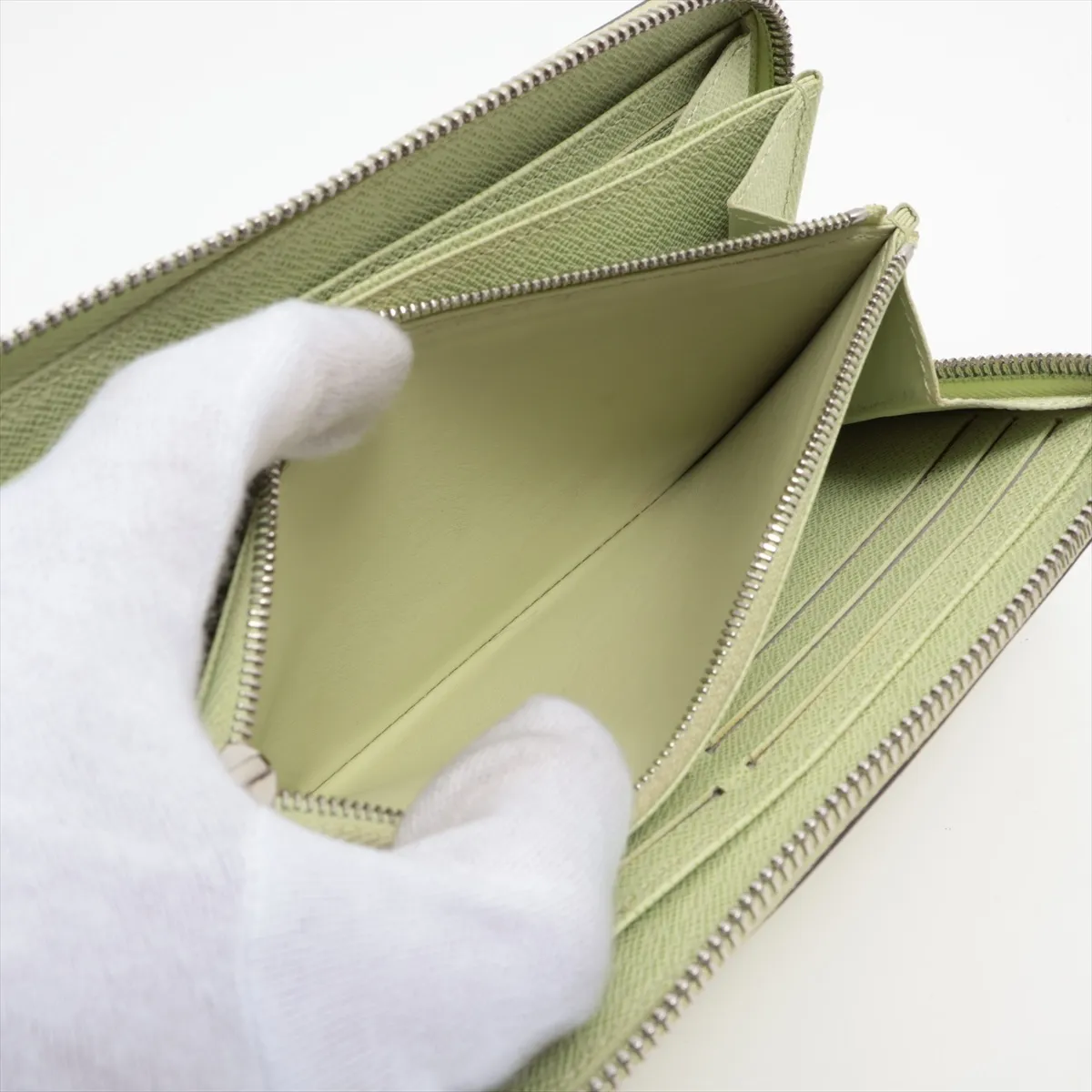 Epi Zippy Wallet M82513 Green Round Zip Wallet (RFID detected) — view 10