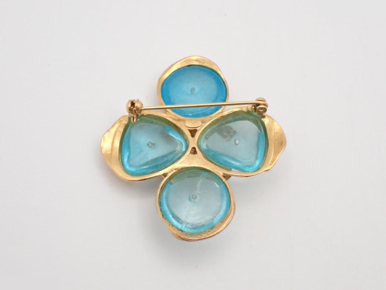 Coco Mark Gold Brooch — view 2