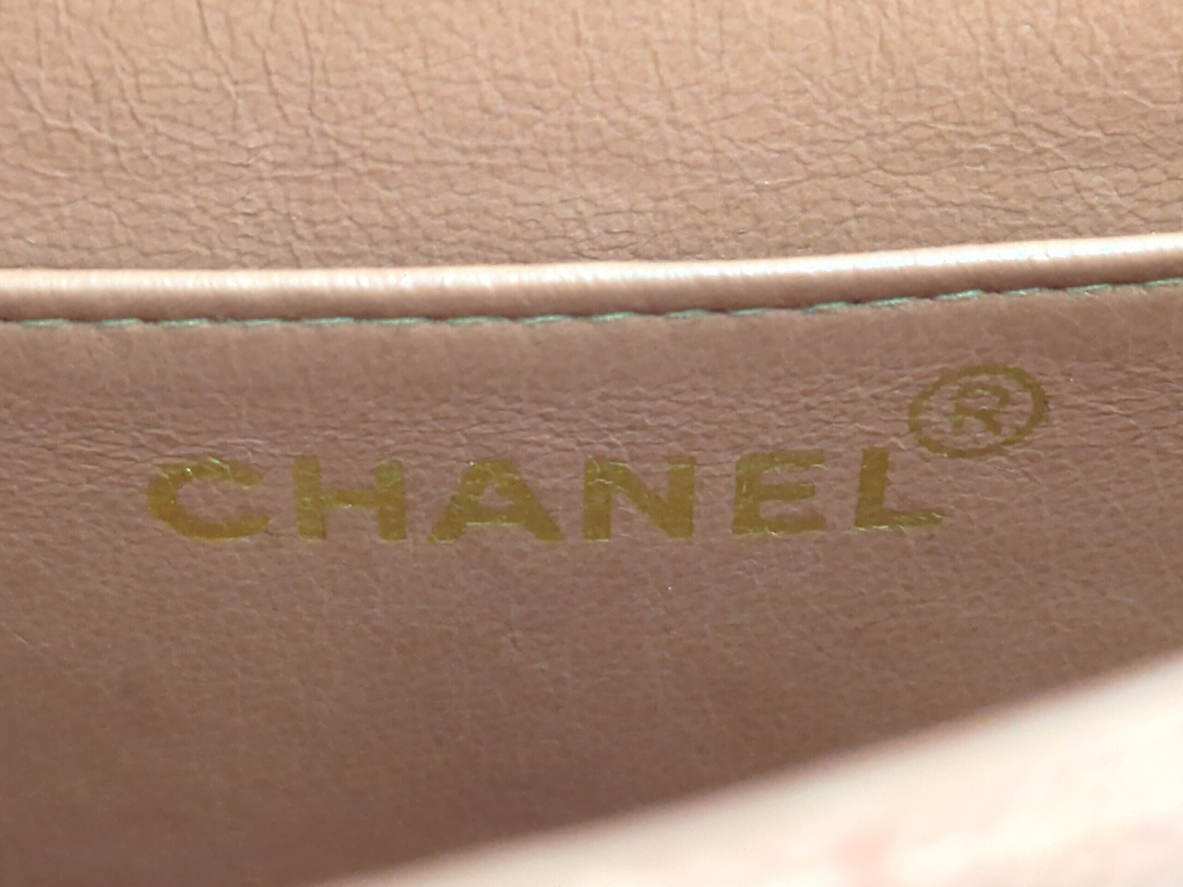 Linen Diana 22 Pink Gold Hardware Serial Number 2 Shoulder Bag — view 11