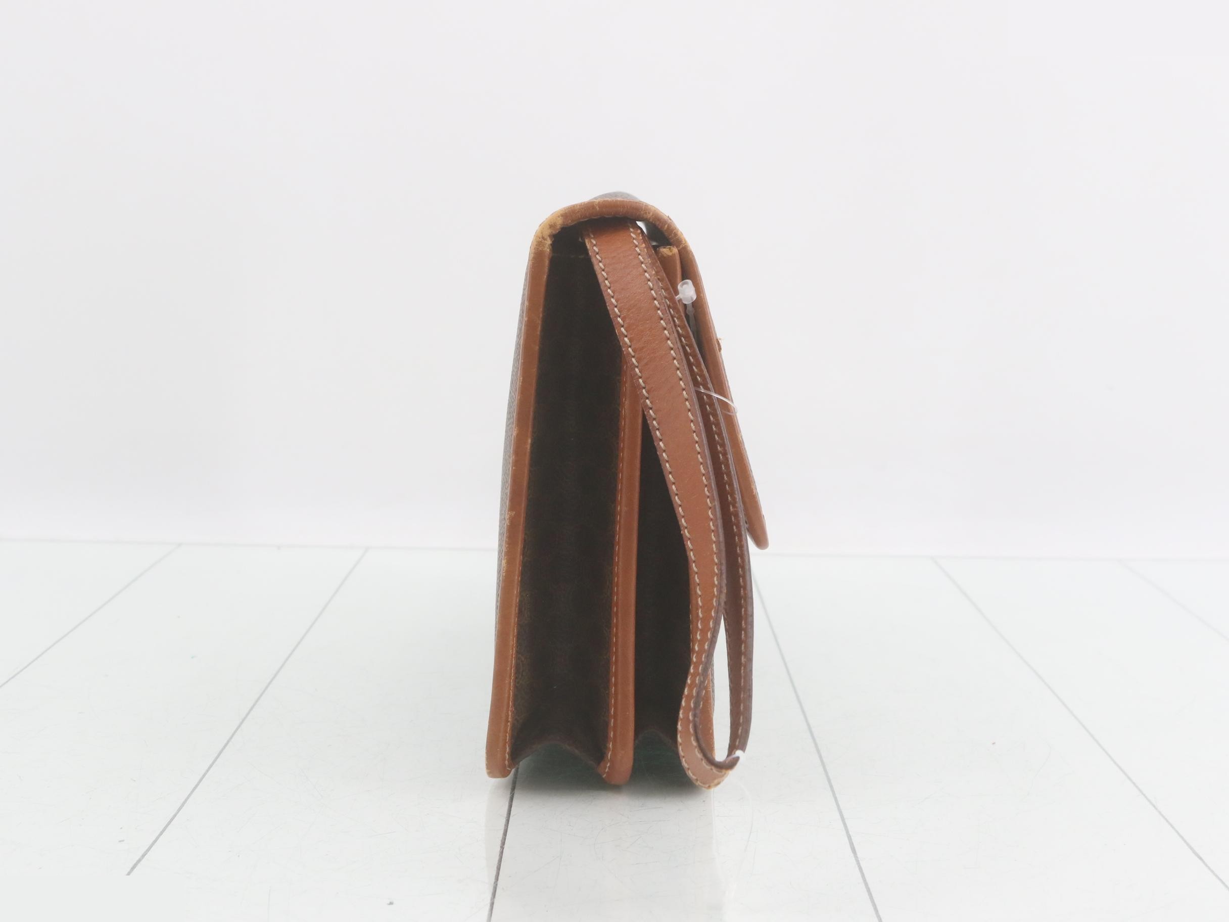Macadam Clutch Bag, Brown, PVC Leather — view 4