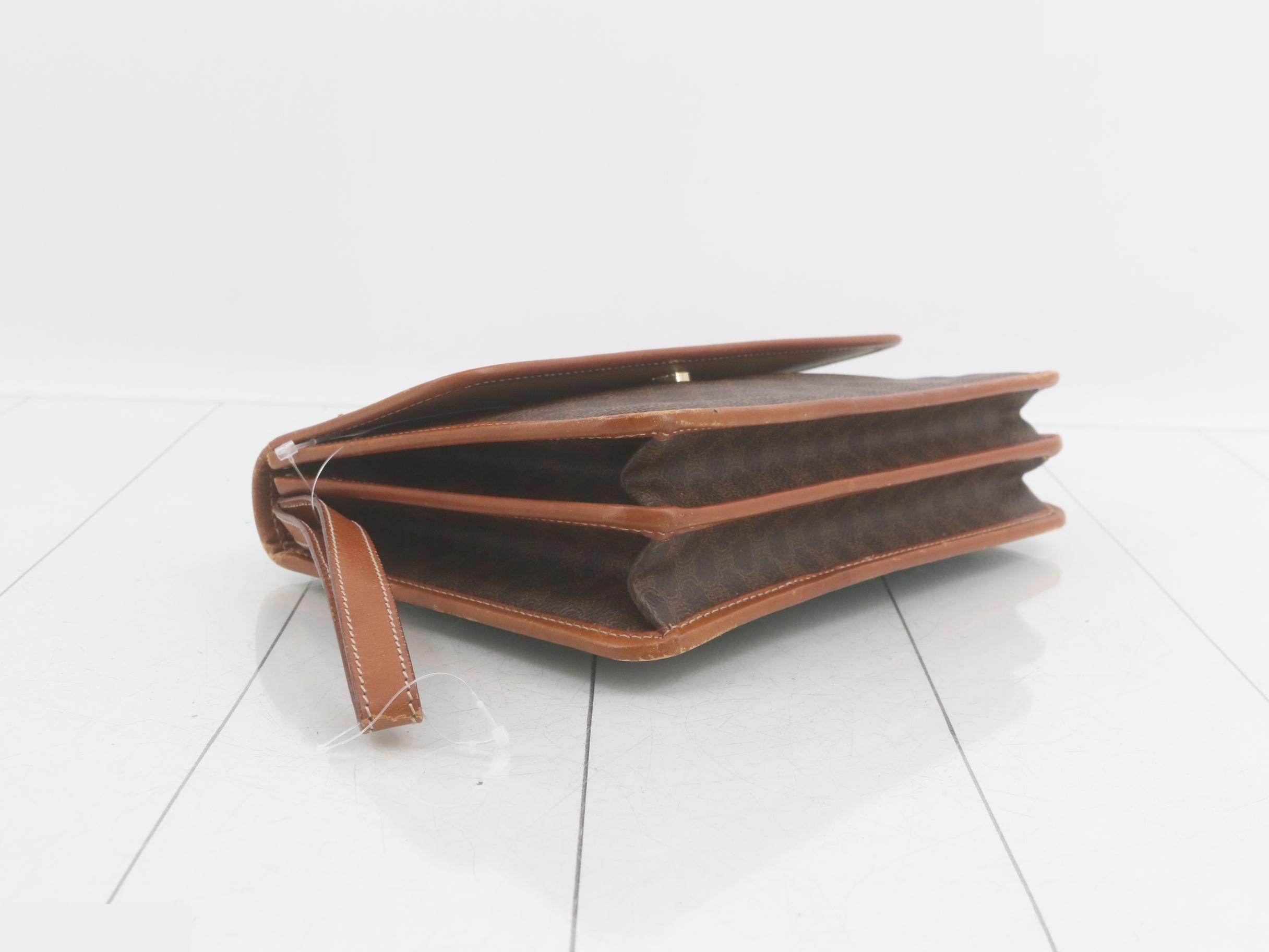 Macadam Clutch Bag, Brown, PVC Leather — view 5