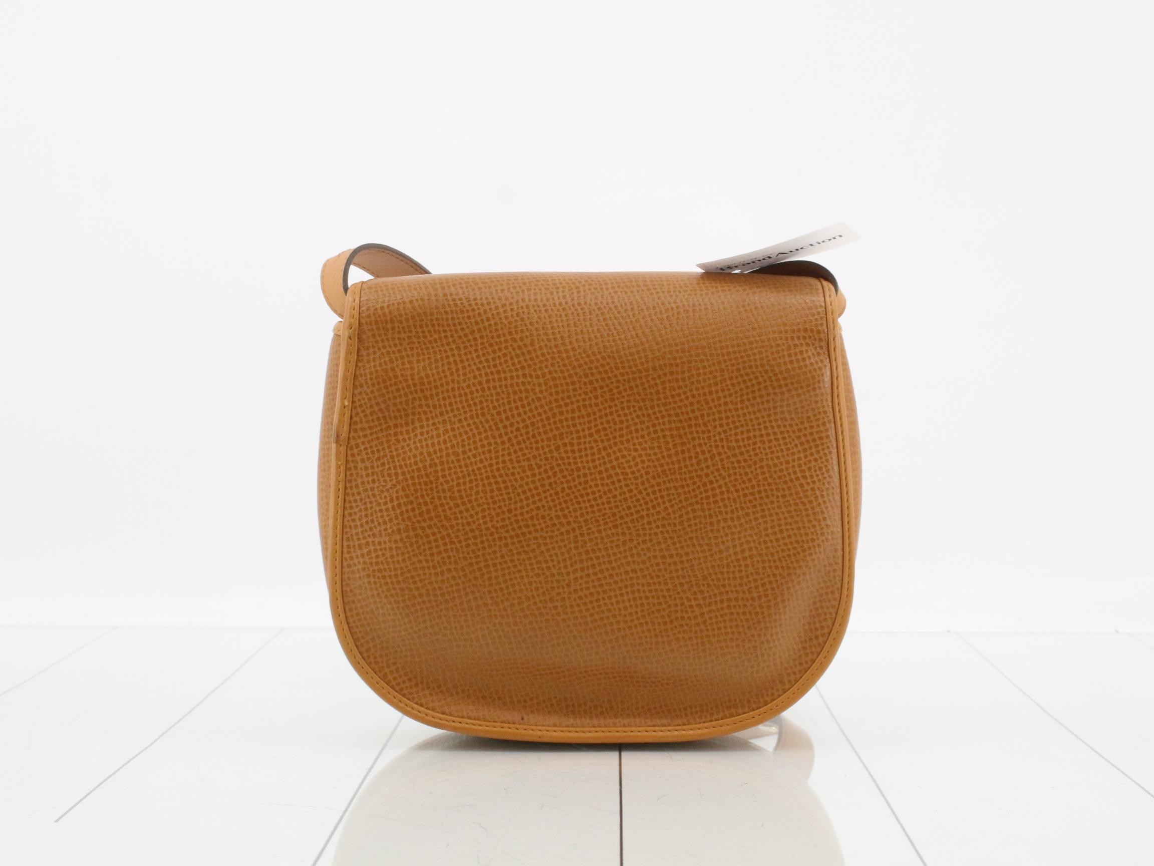 Shoulder bag with CD logo, brown leather — view 2