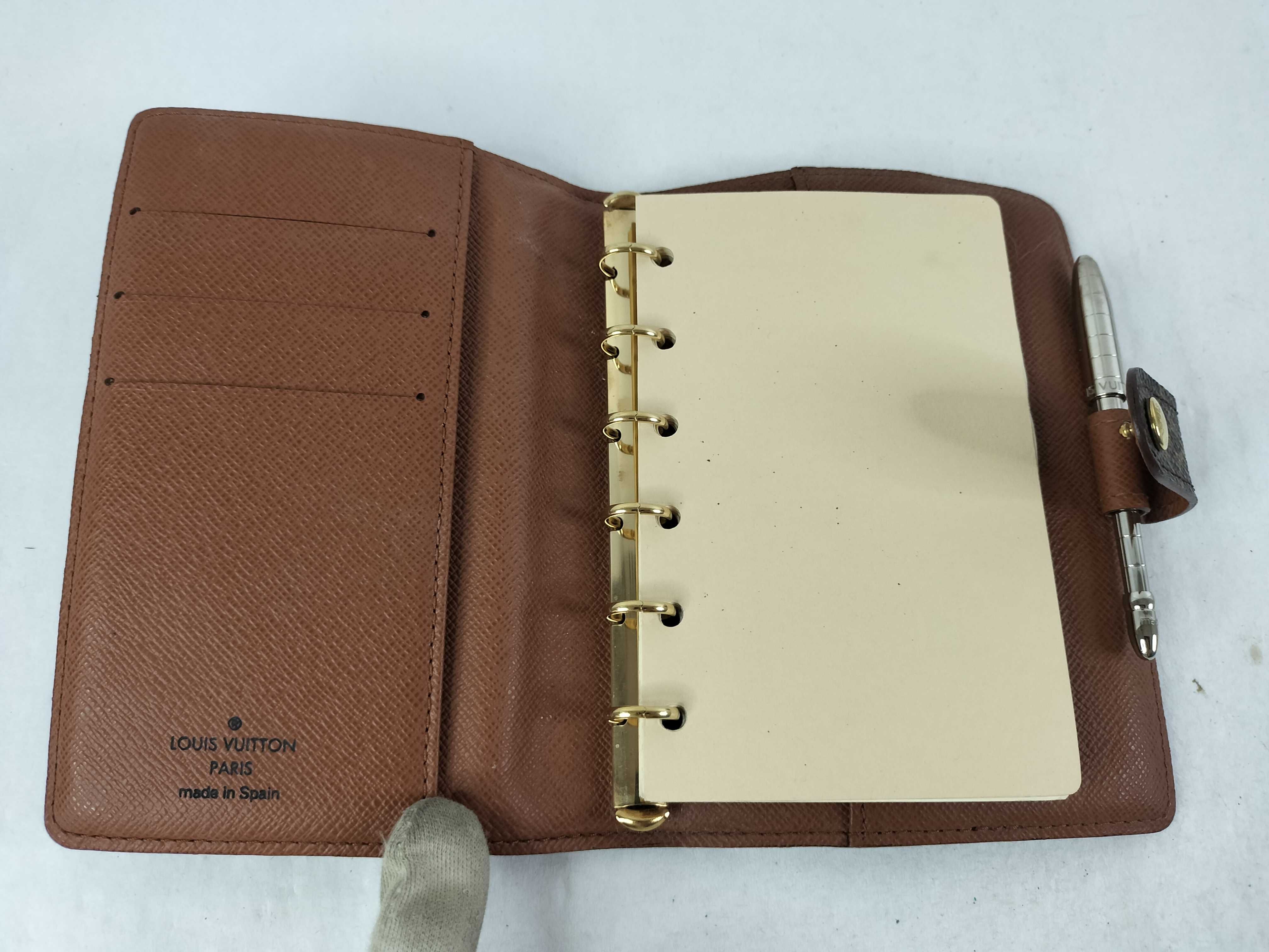 Monogram Agenda Notebook Cover with Booklet/Pen — view 11