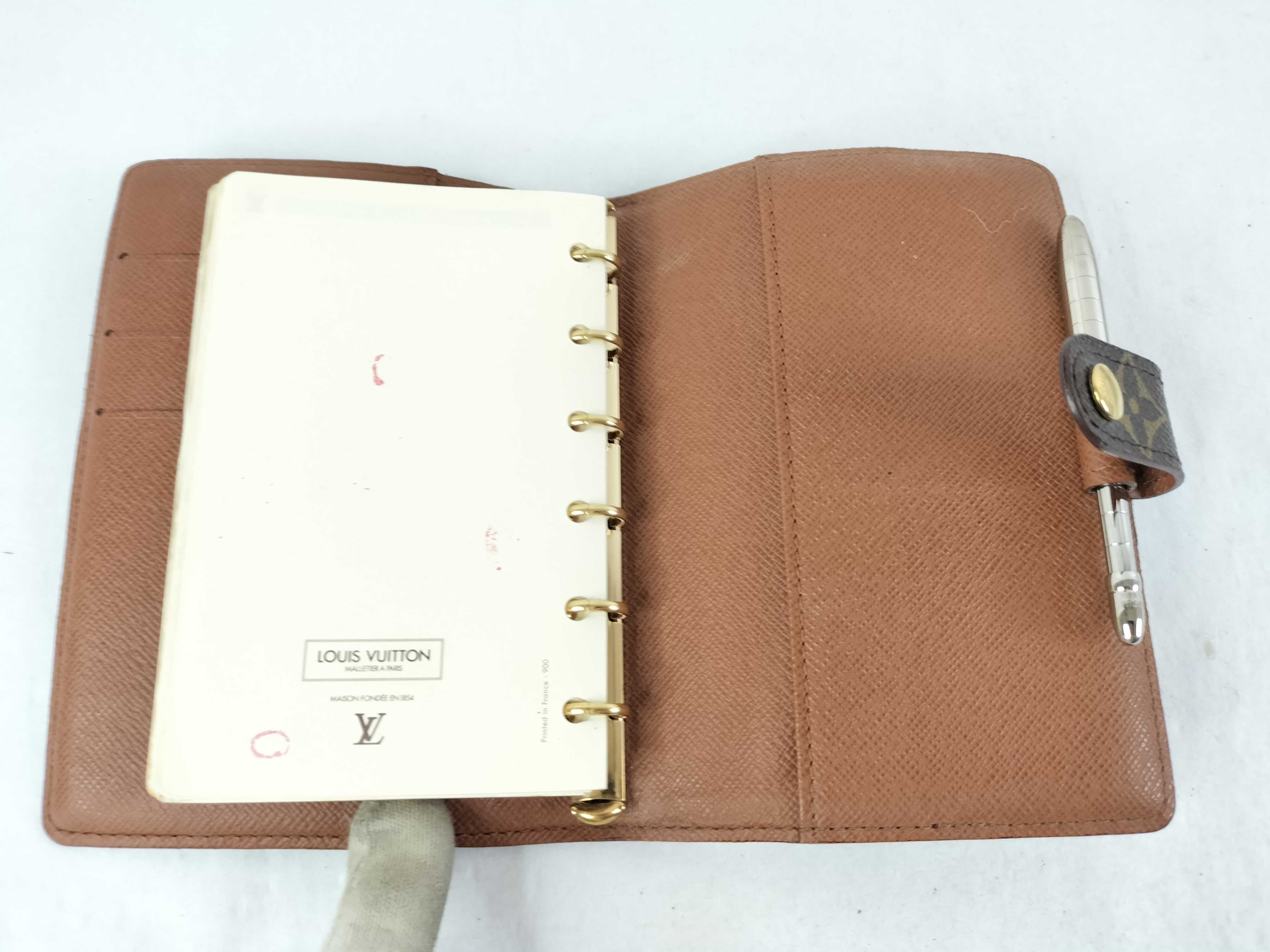 Monogram Agenda Notebook Cover with Booklet/Pen — view 12