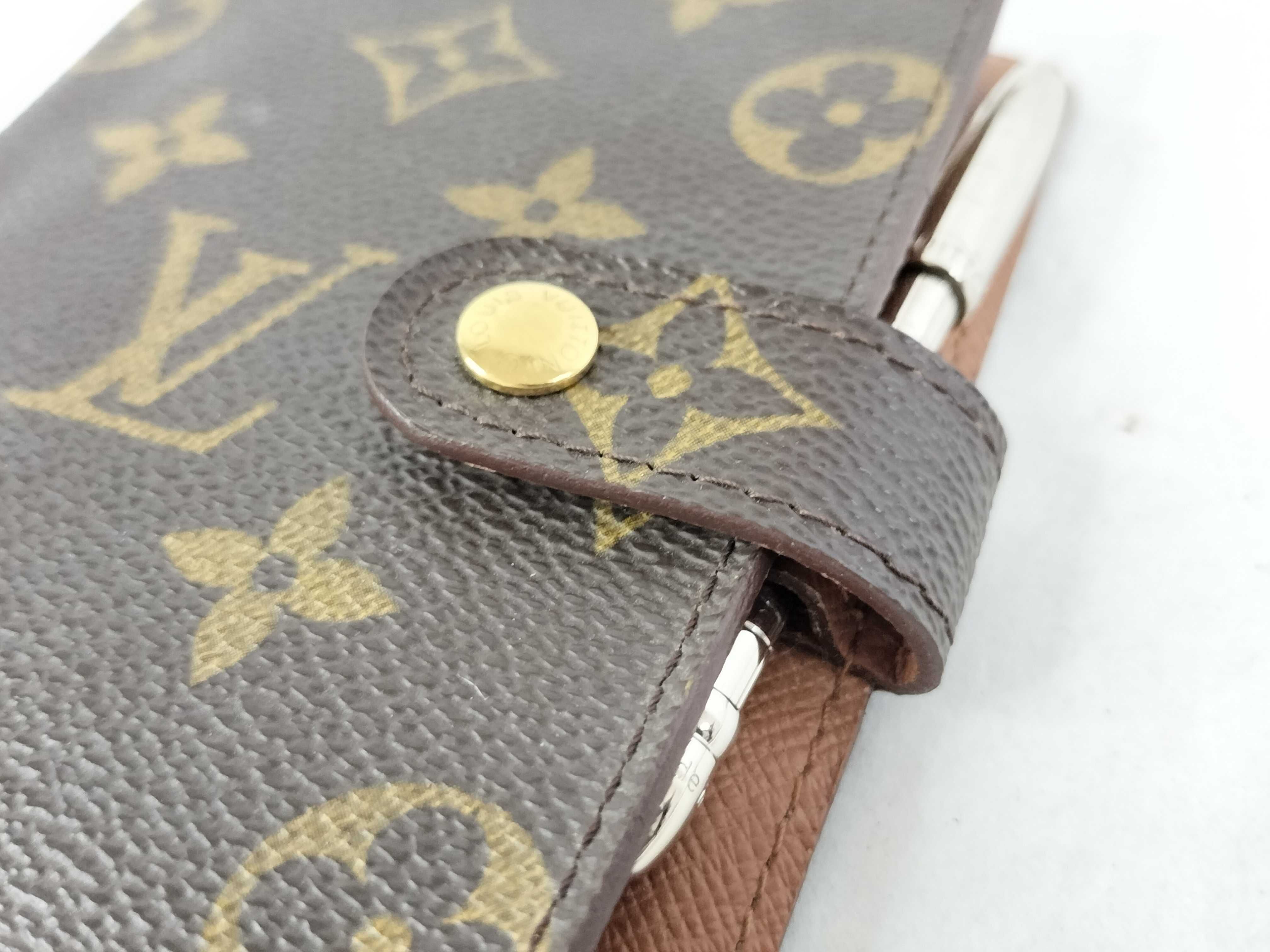 Monogram Agenda Notebook Cover with Booklet/Pen — view 8