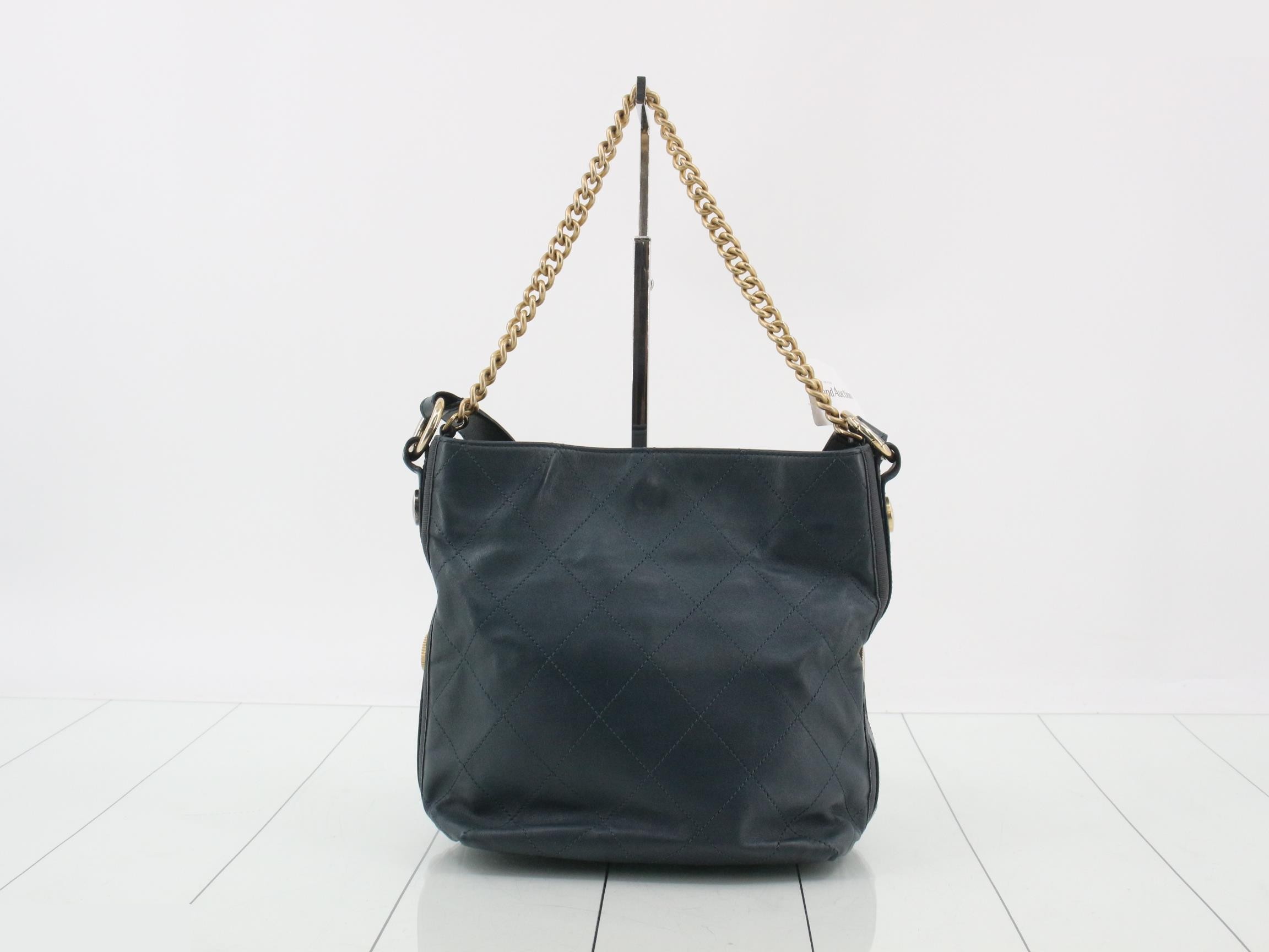 Leather Turnlock 2-Way Chain Semi-Shoulder — view 2