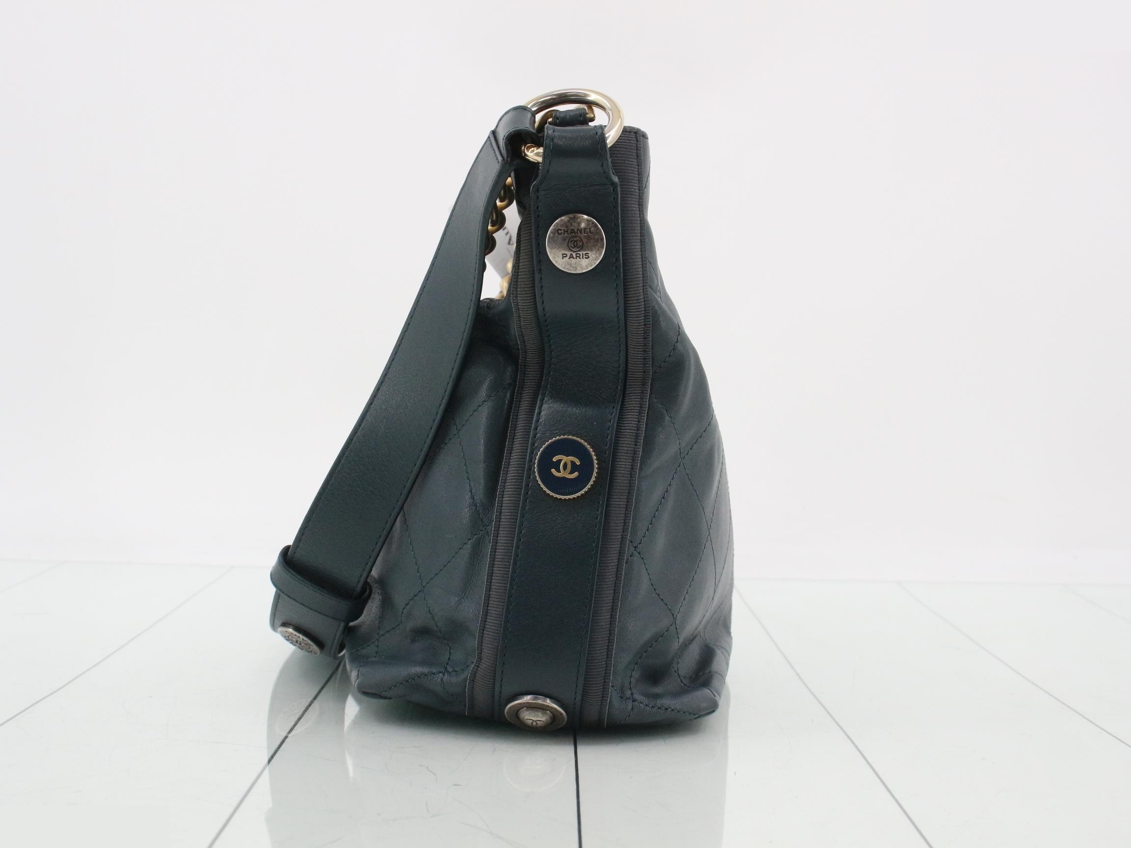 Leather Turnlock 2-Way Chain Semi-Shoulder — view 3
