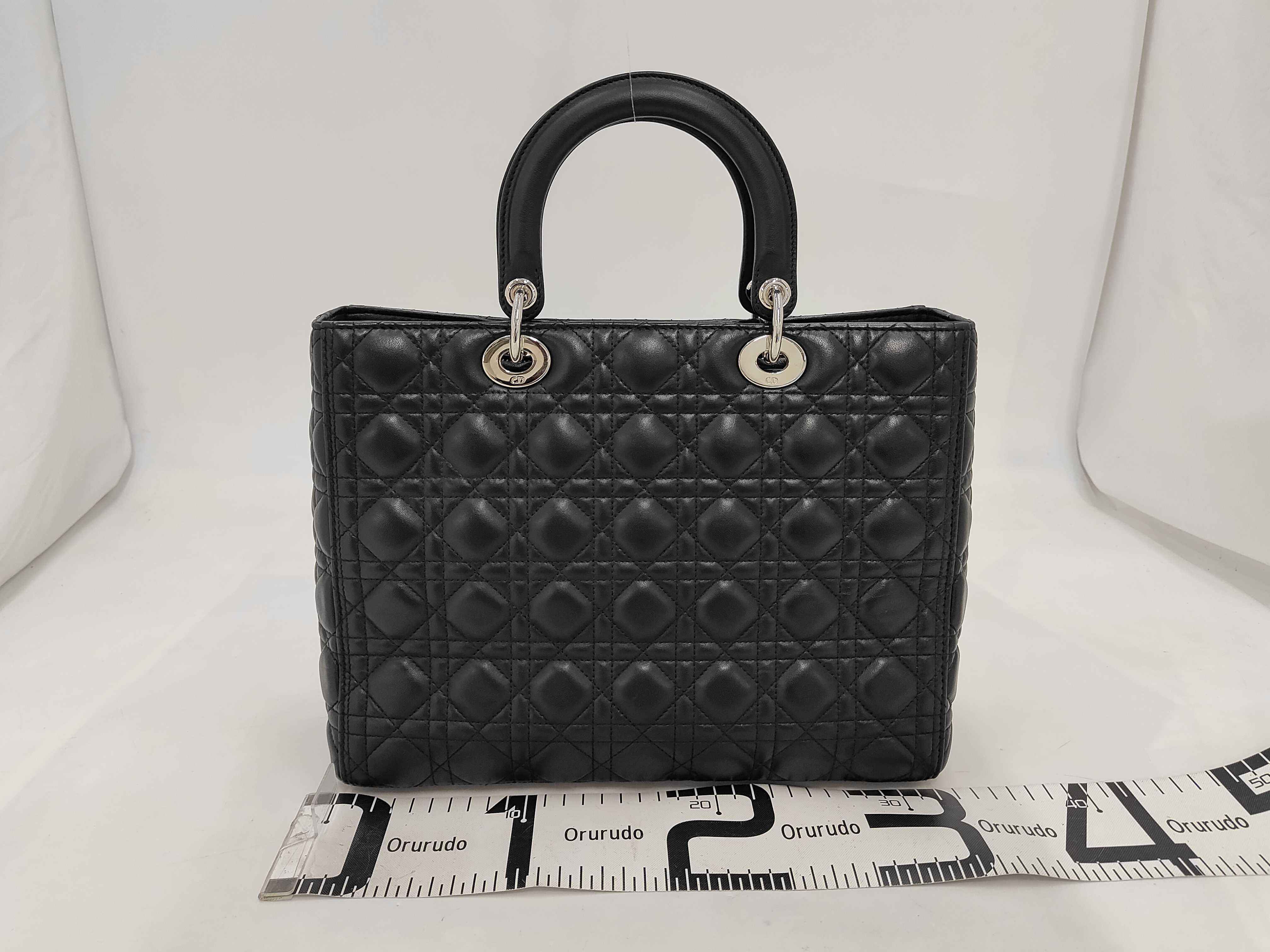 Lady Dior Leather Black Handbag — view 2