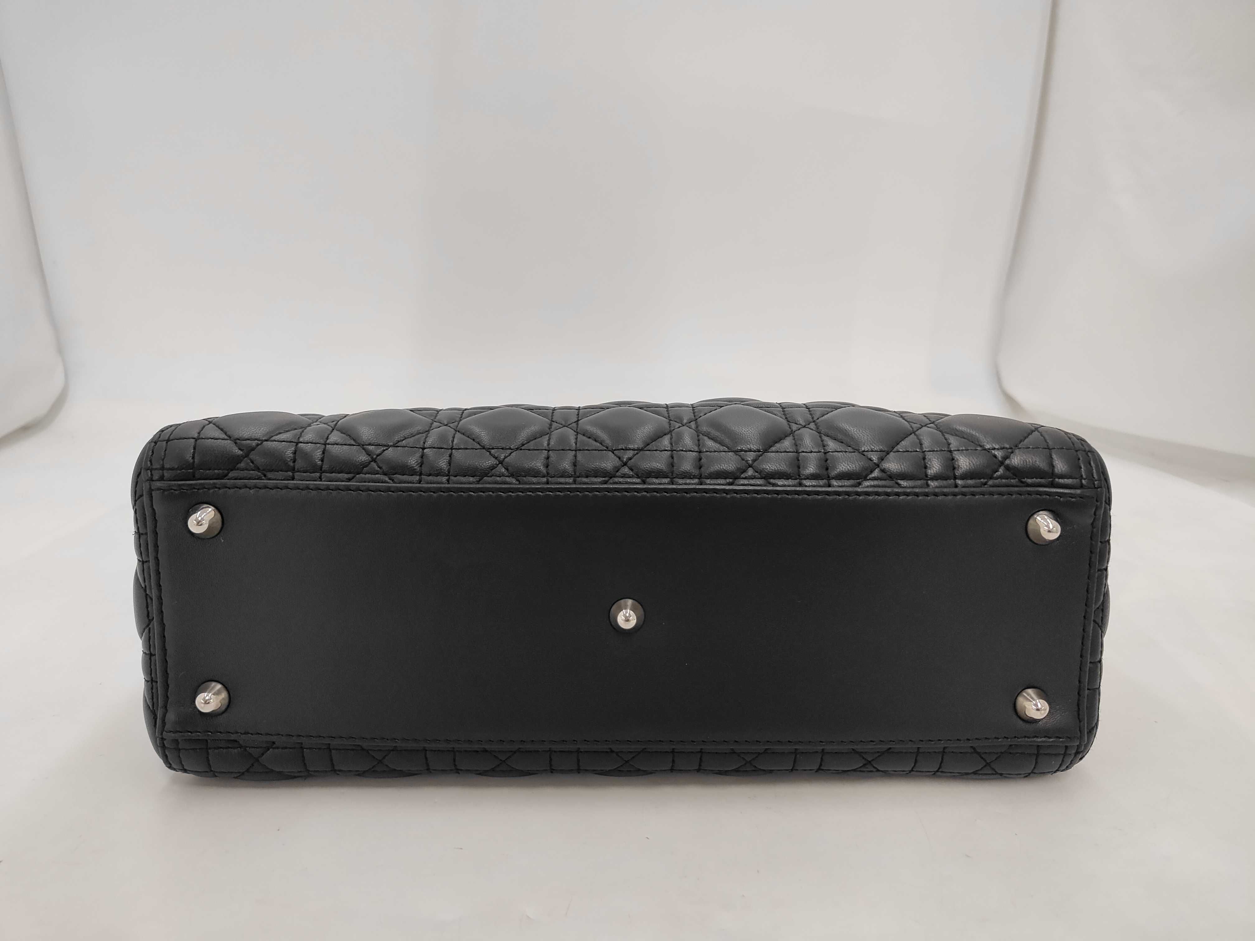 Lady Dior Leather Black Handbag — view 4