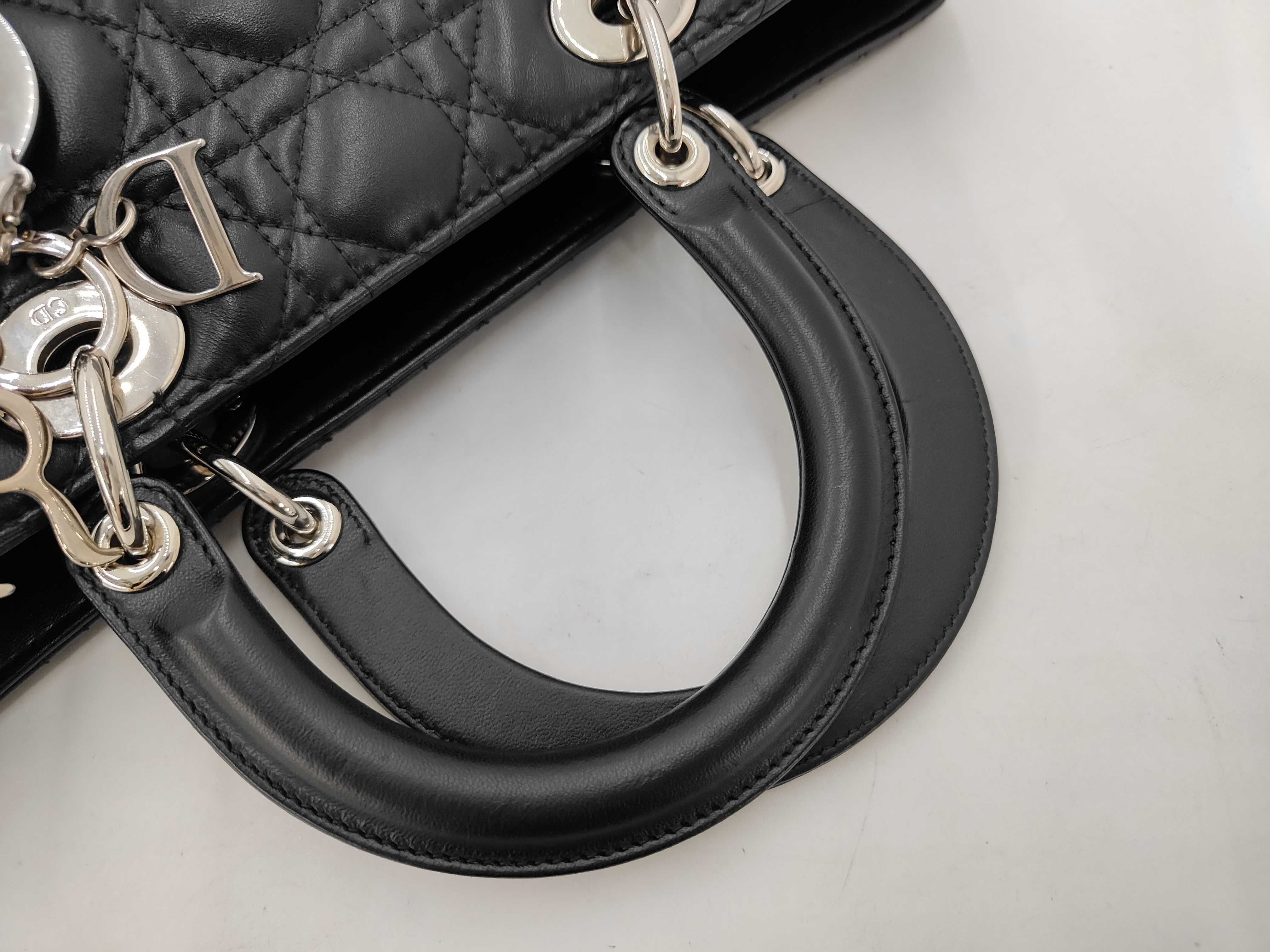 Lady Dior Leather Black Handbag — view 5