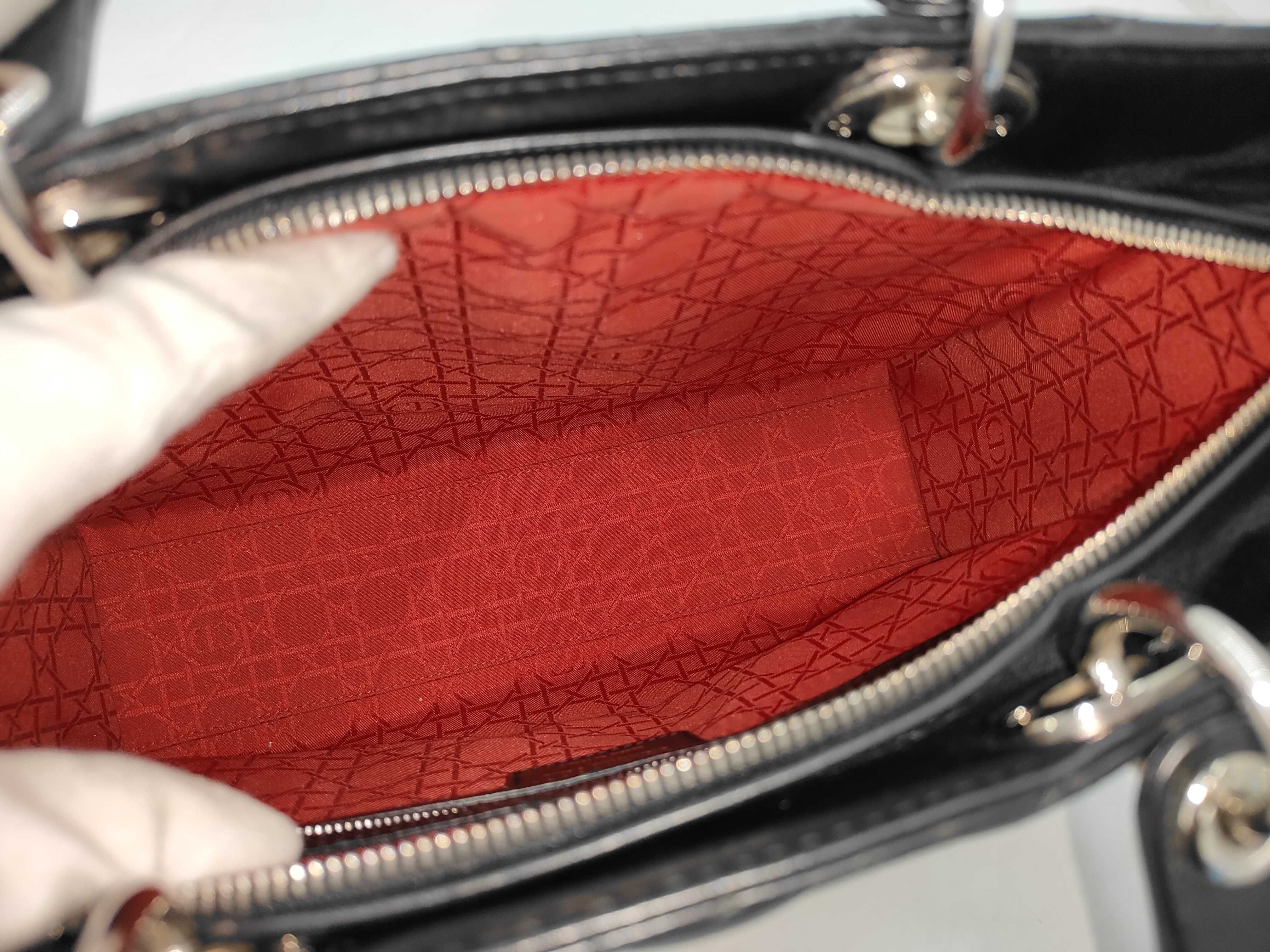 Lady Dior Leather Black Handbag — view 8