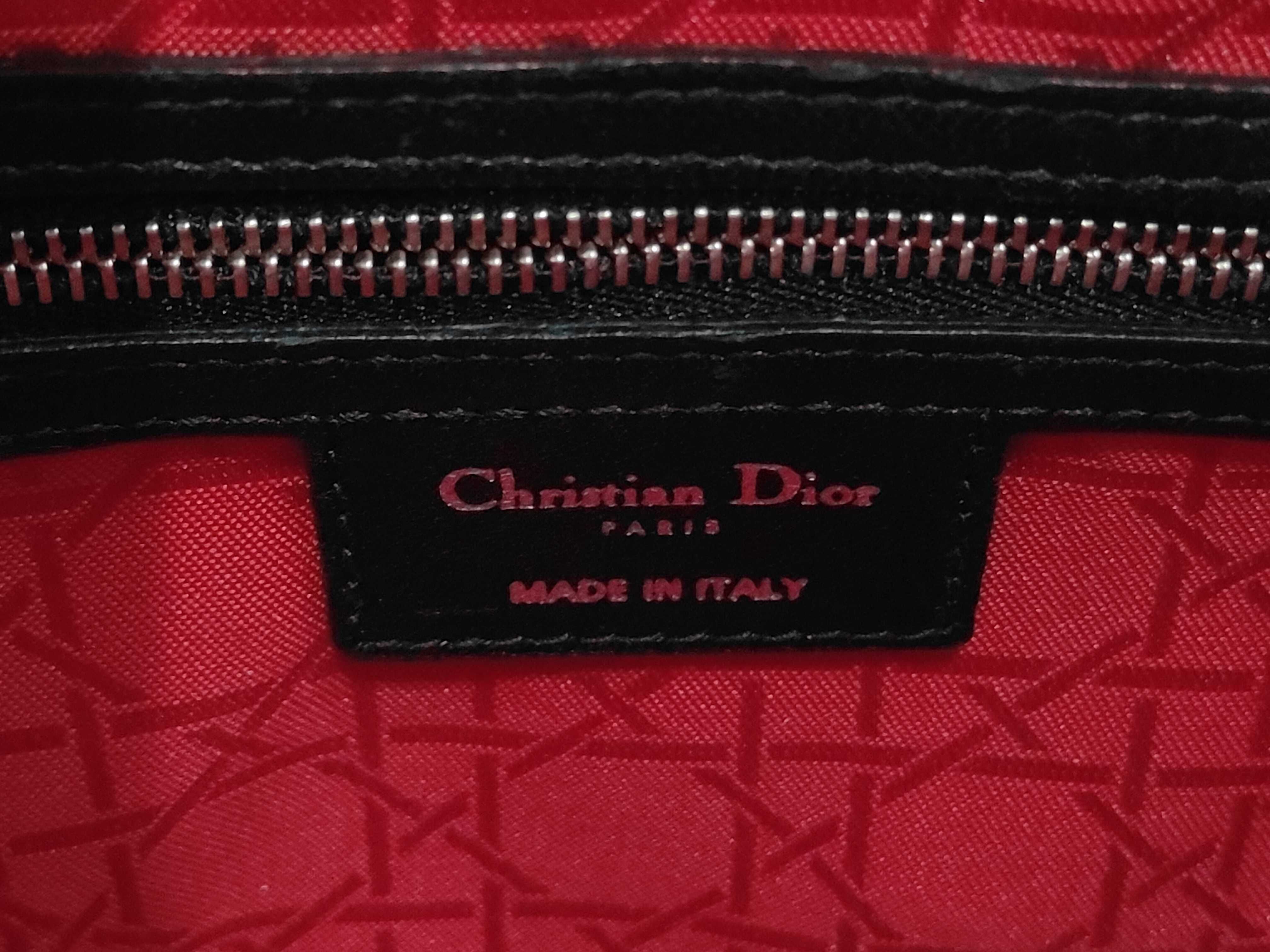 Lady Dior Leather Black Handbag — view 9