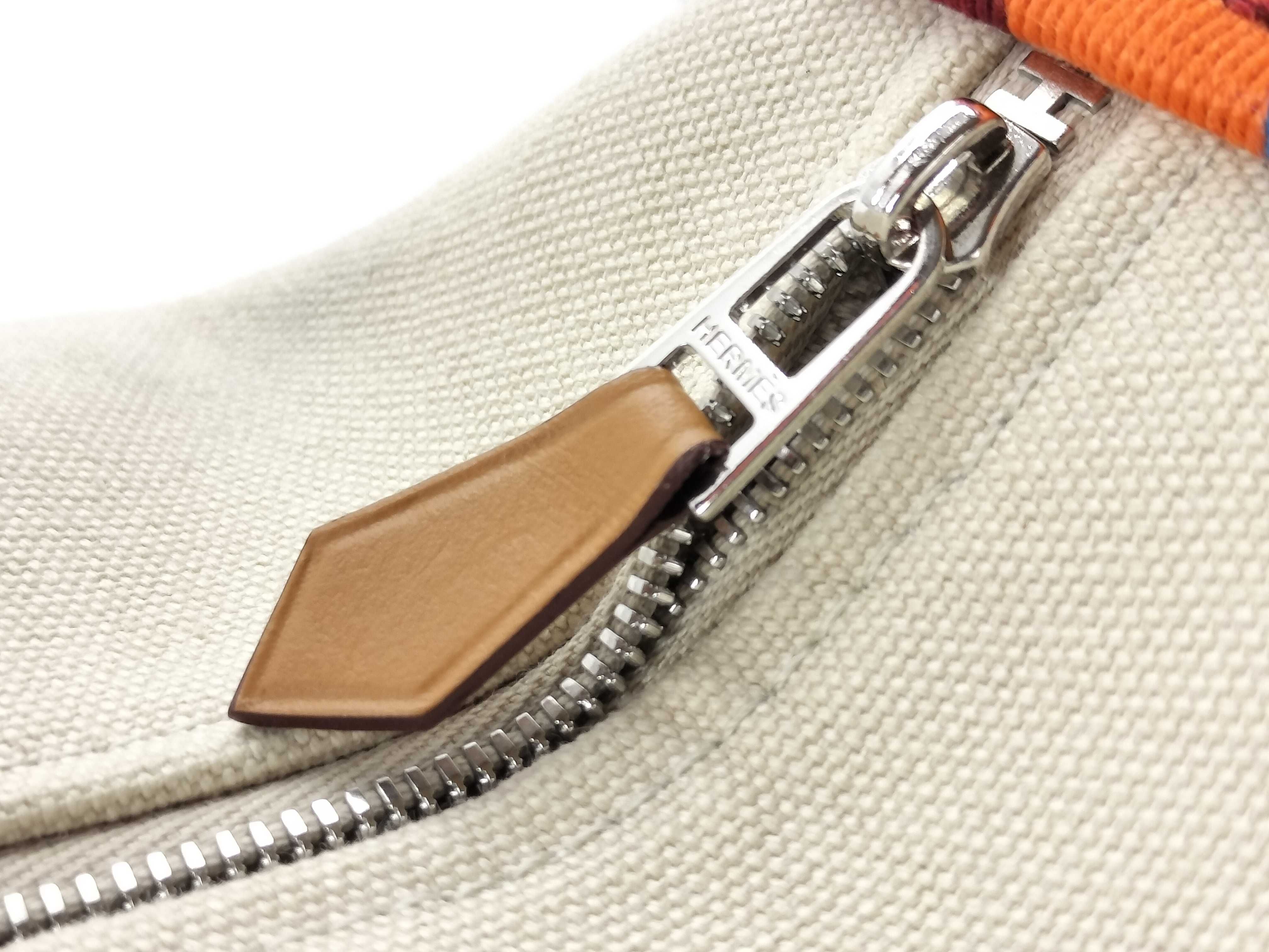 Bride à Black PM Canvas Beige Silver Hardware Handbag — view 13