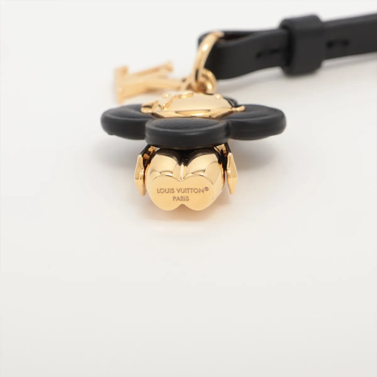 M03821 Bag Charm Mini Vivienne DI4215 Charm GP x Leather Black x Gold — view 3