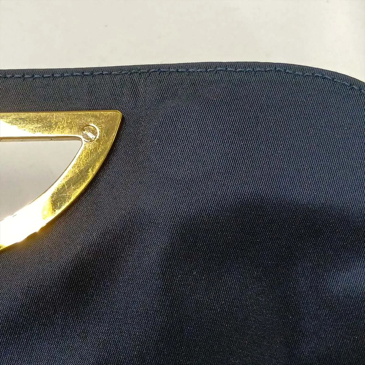 Maris Pearl Trotter Canvas x Leather Shoulder Bag, Navy — view 15