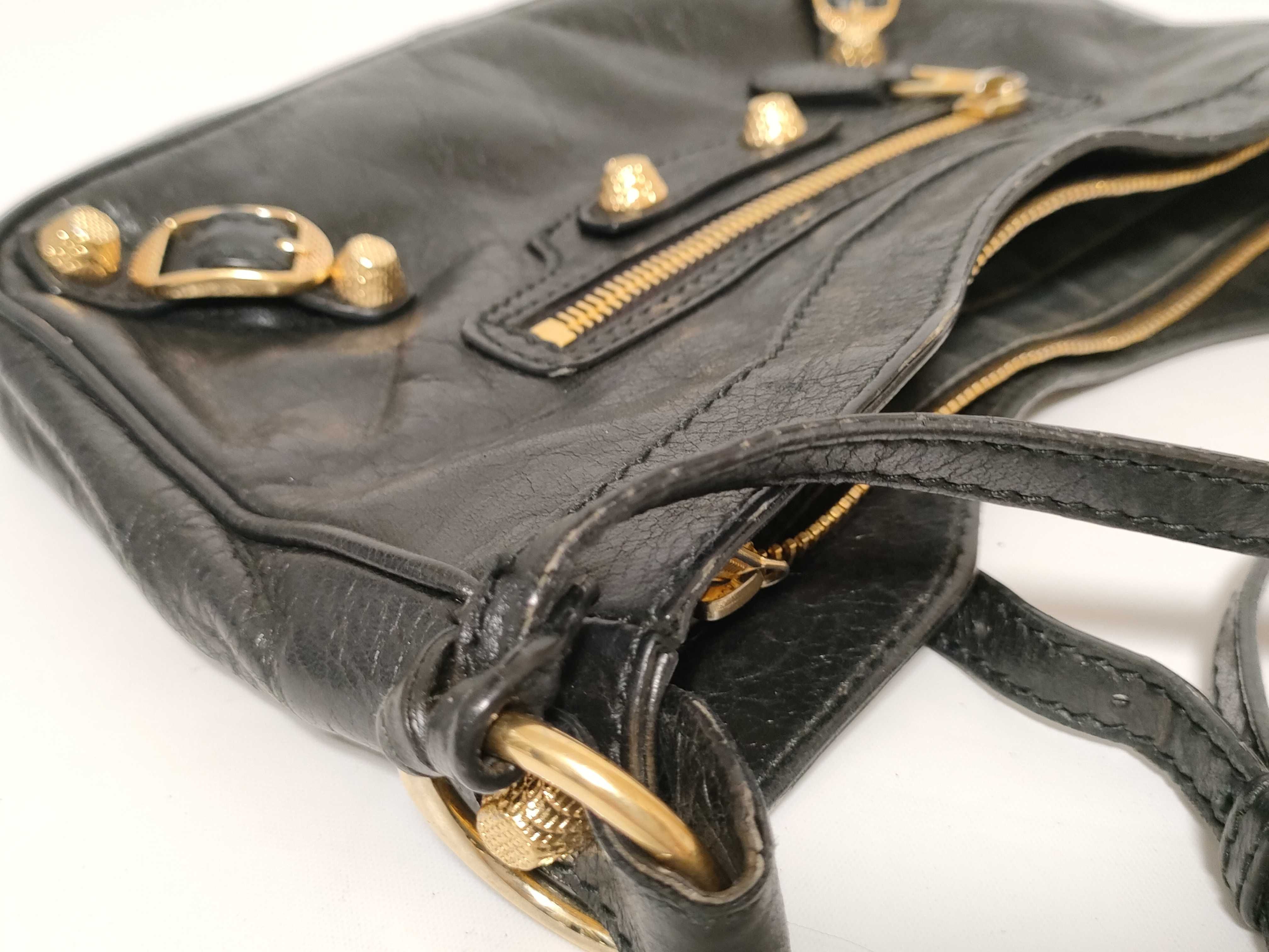 Giant Hip Leather Shoulder Bag, Black, 237203 (Shoulder Bag) — view 14
