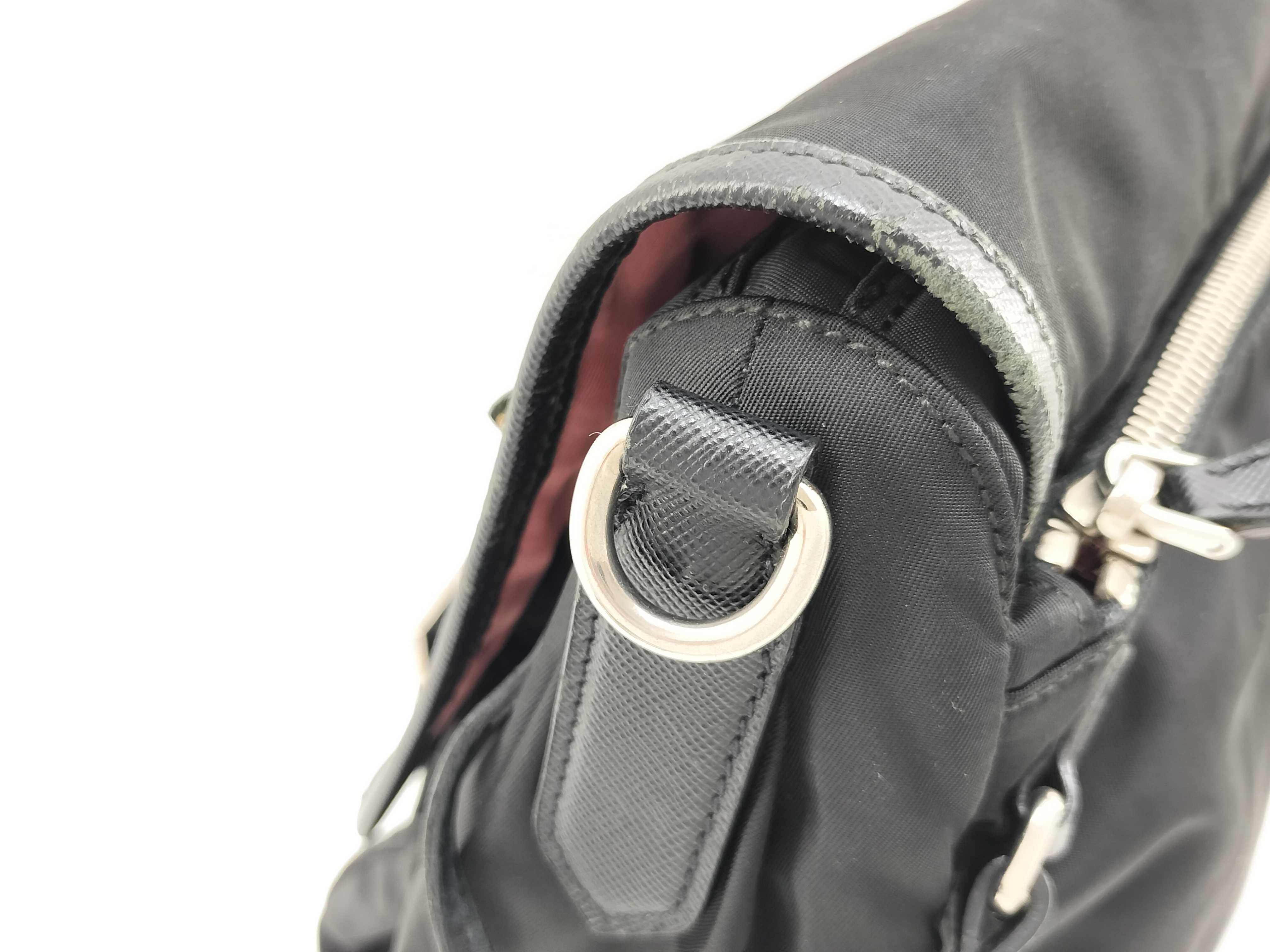 Shoulder Bag Nylon Black — view 8