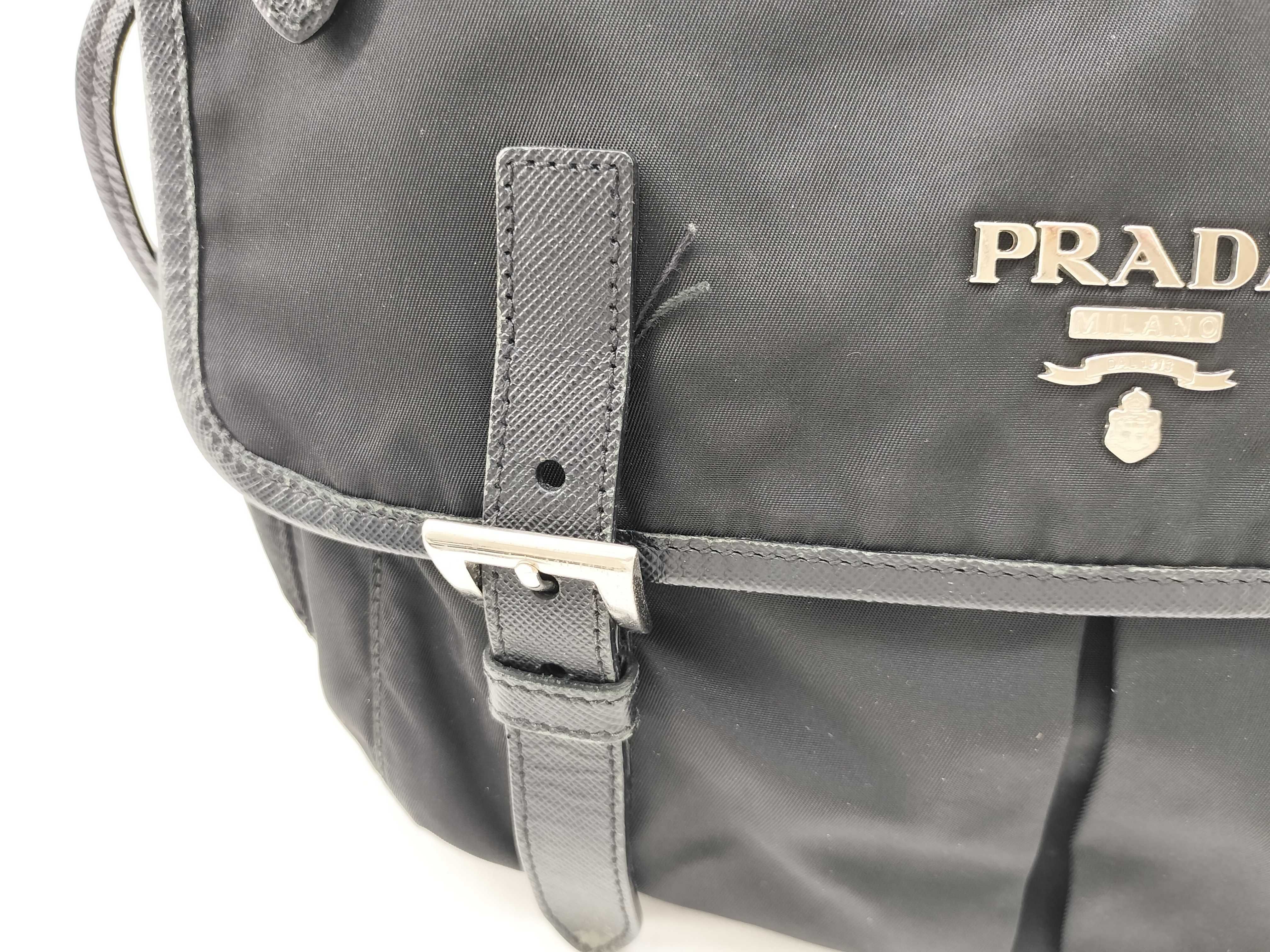 Shoulder Bag Nylon Black — view 10
