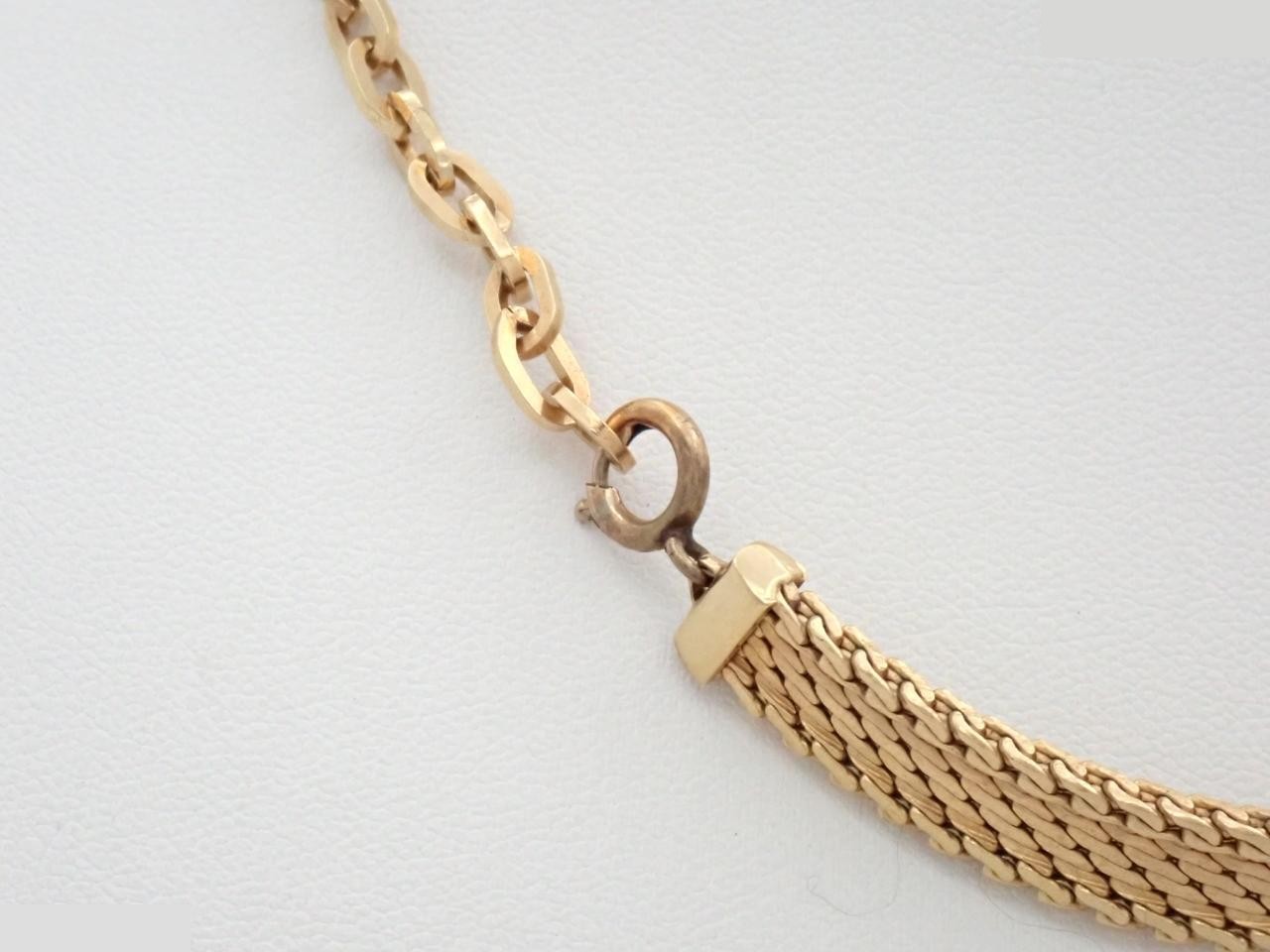Choker necklace, gold-plated, neck circumference approximately 40cm — view 2