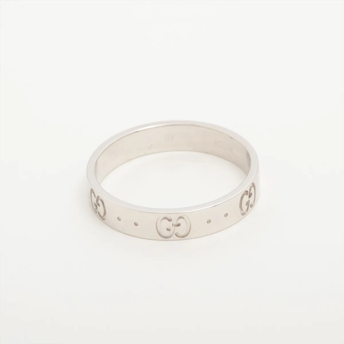 icon ring 750(WG) 4.0g 19 Initial engraving is about to fade — view 2