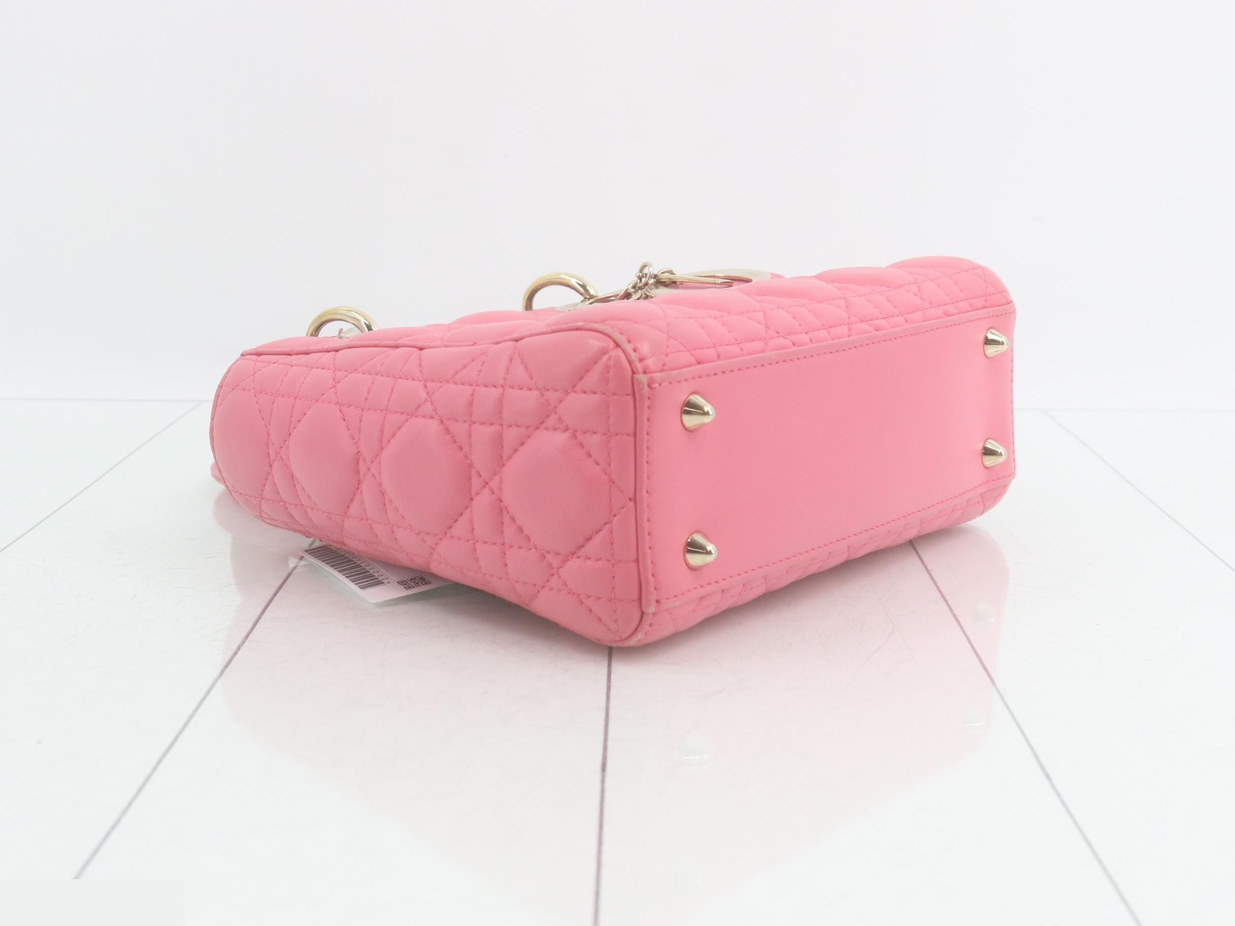 Lady Dior Cannage Handbag/Shoulder Bag (2-Way) — view 5