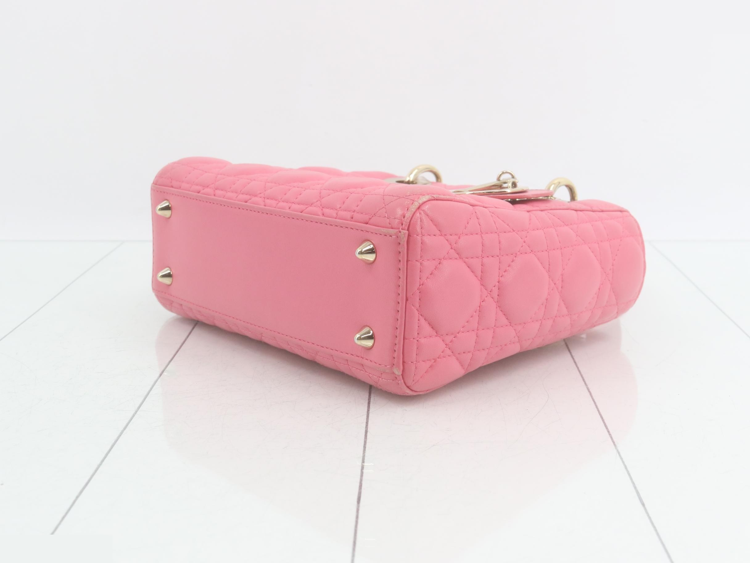 Lady Dior Cannage Handbag/Shoulder Bag (2-Way) — view 6