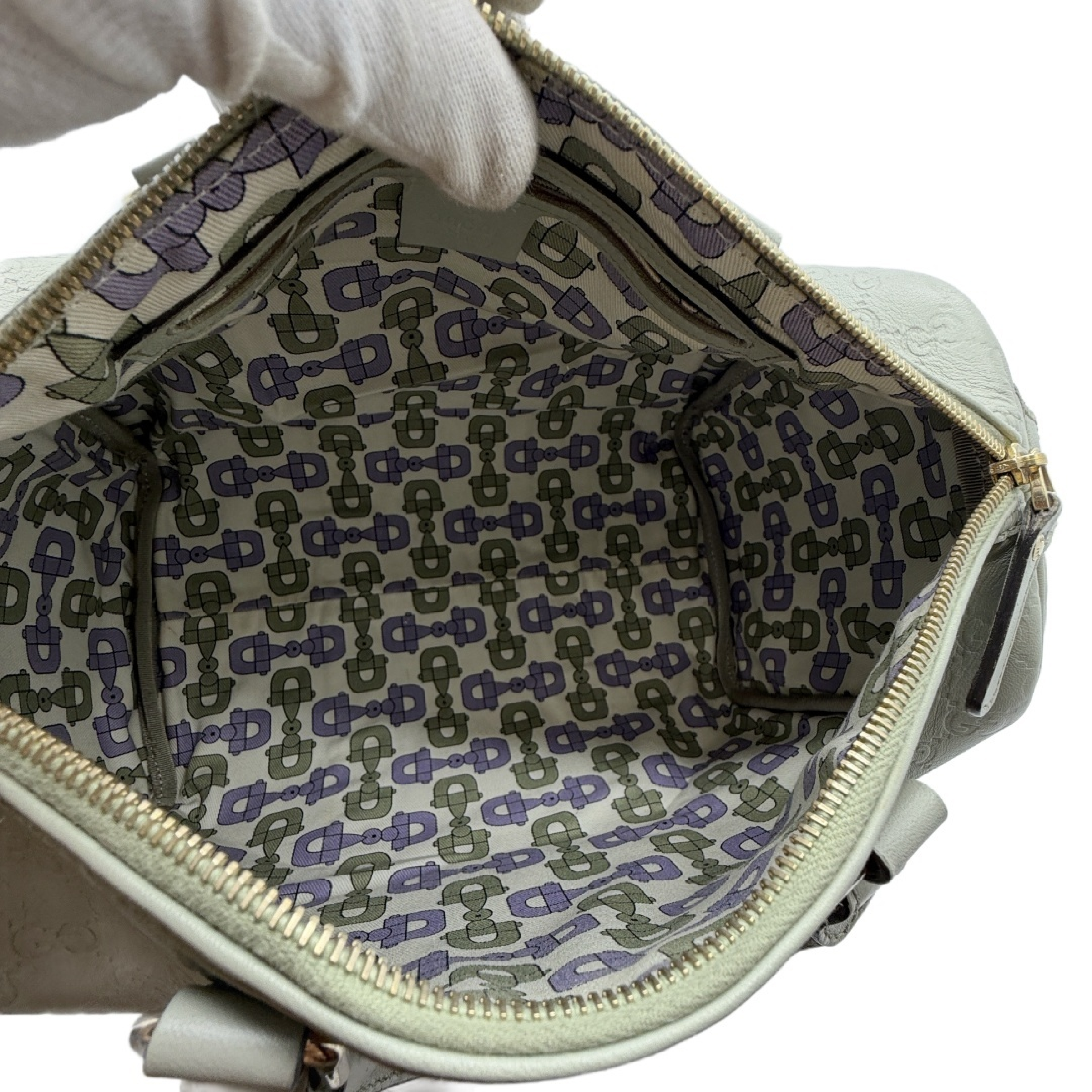 Guccissima GG embossed leather Boston bag — view 12