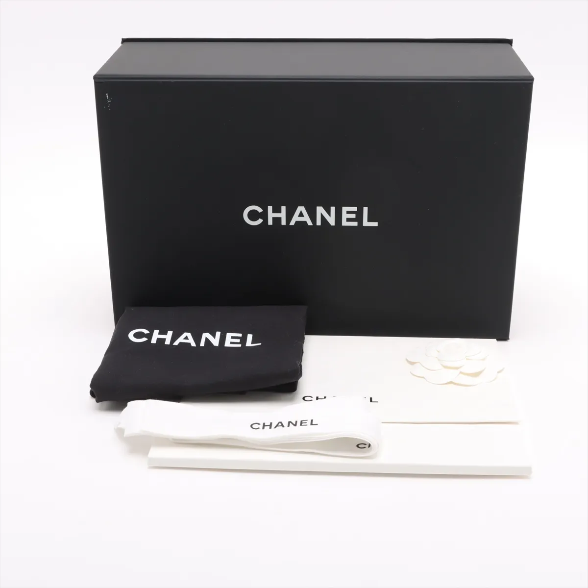 [Individually wrapped] Chanel 25 Mini Caviar Skin Chain Shoulder Bag Drawstring Black Gold Hardware K9JK4EG2 Random Plate AS5631 — view 9