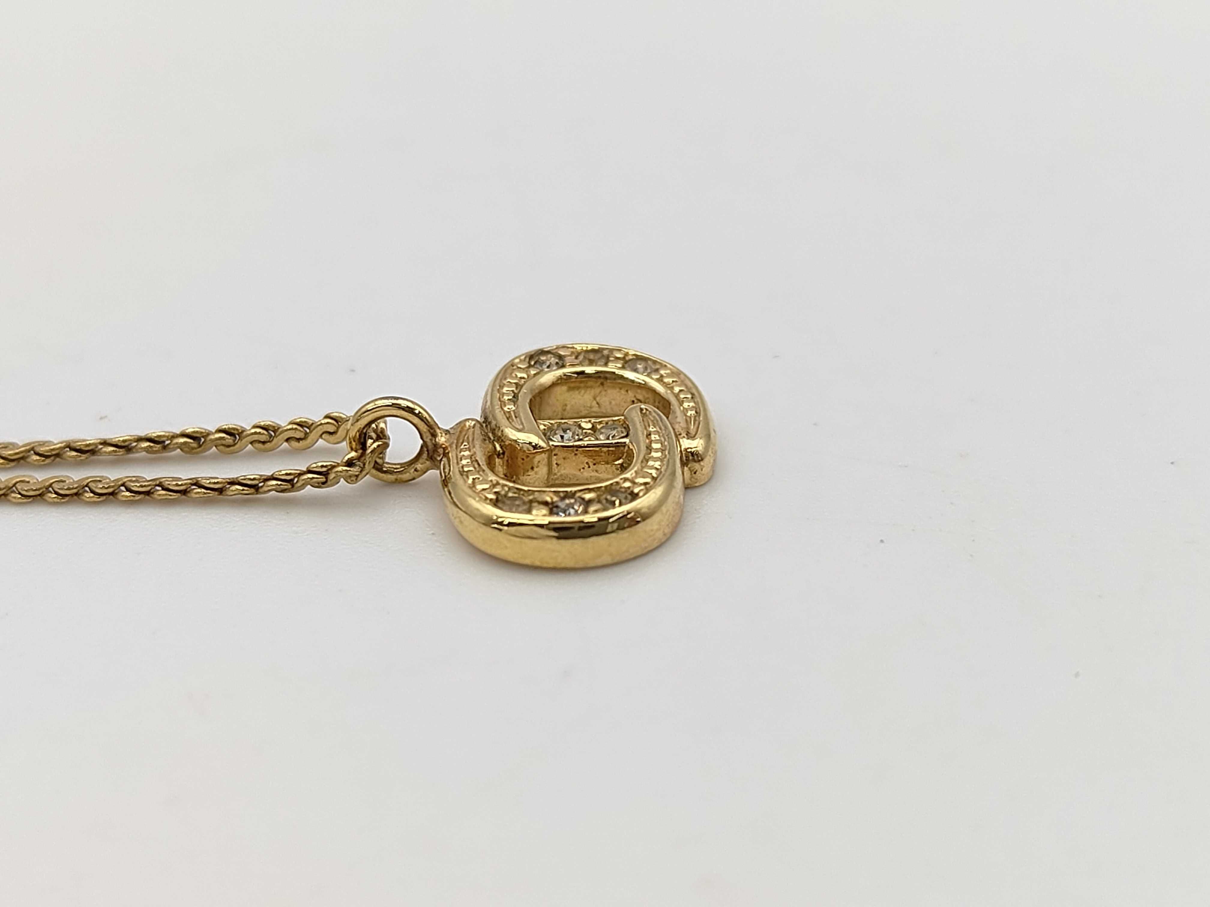 logo rhinestone necklace — view 3