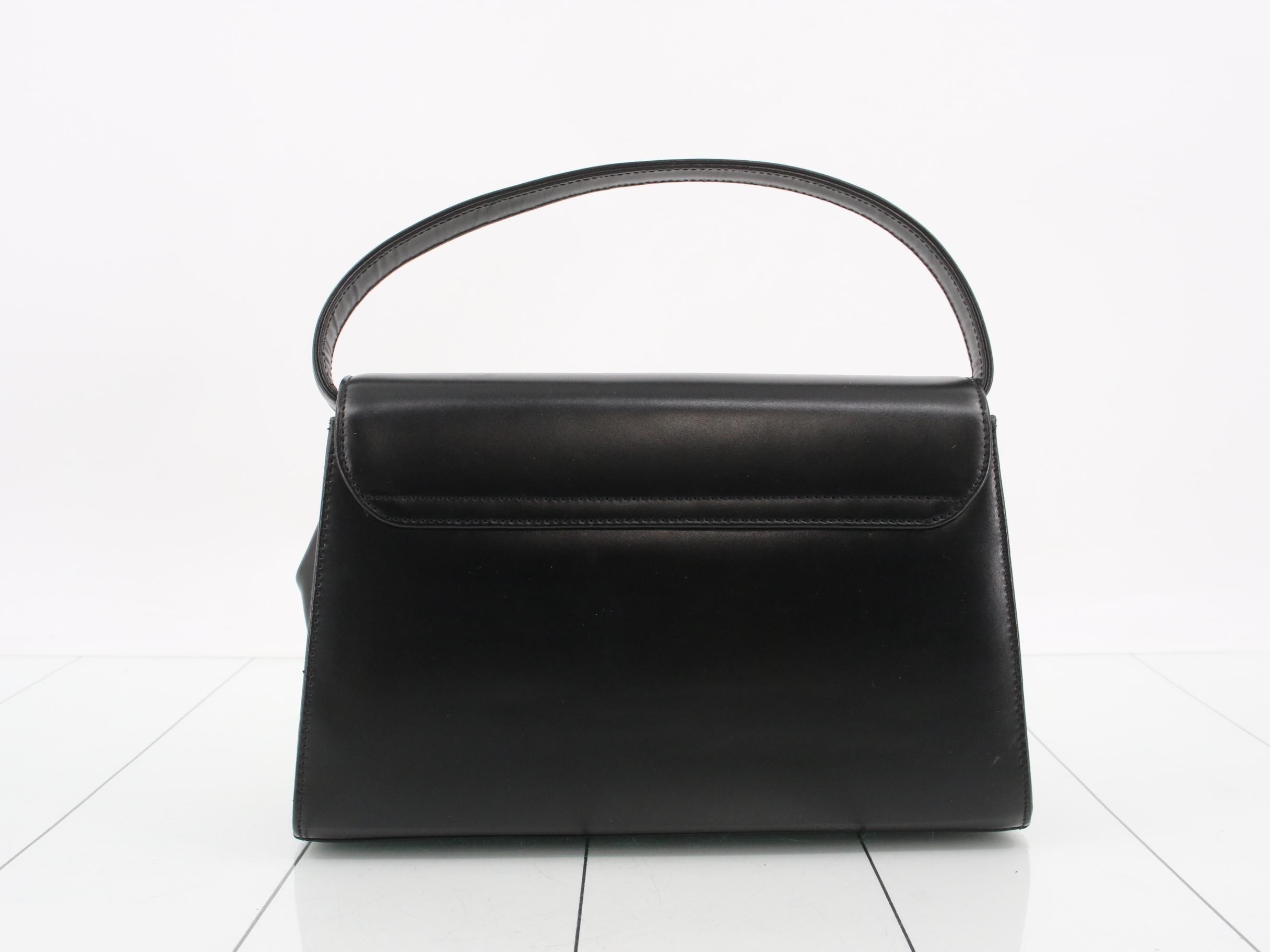 Handbag, leather, black — view 2