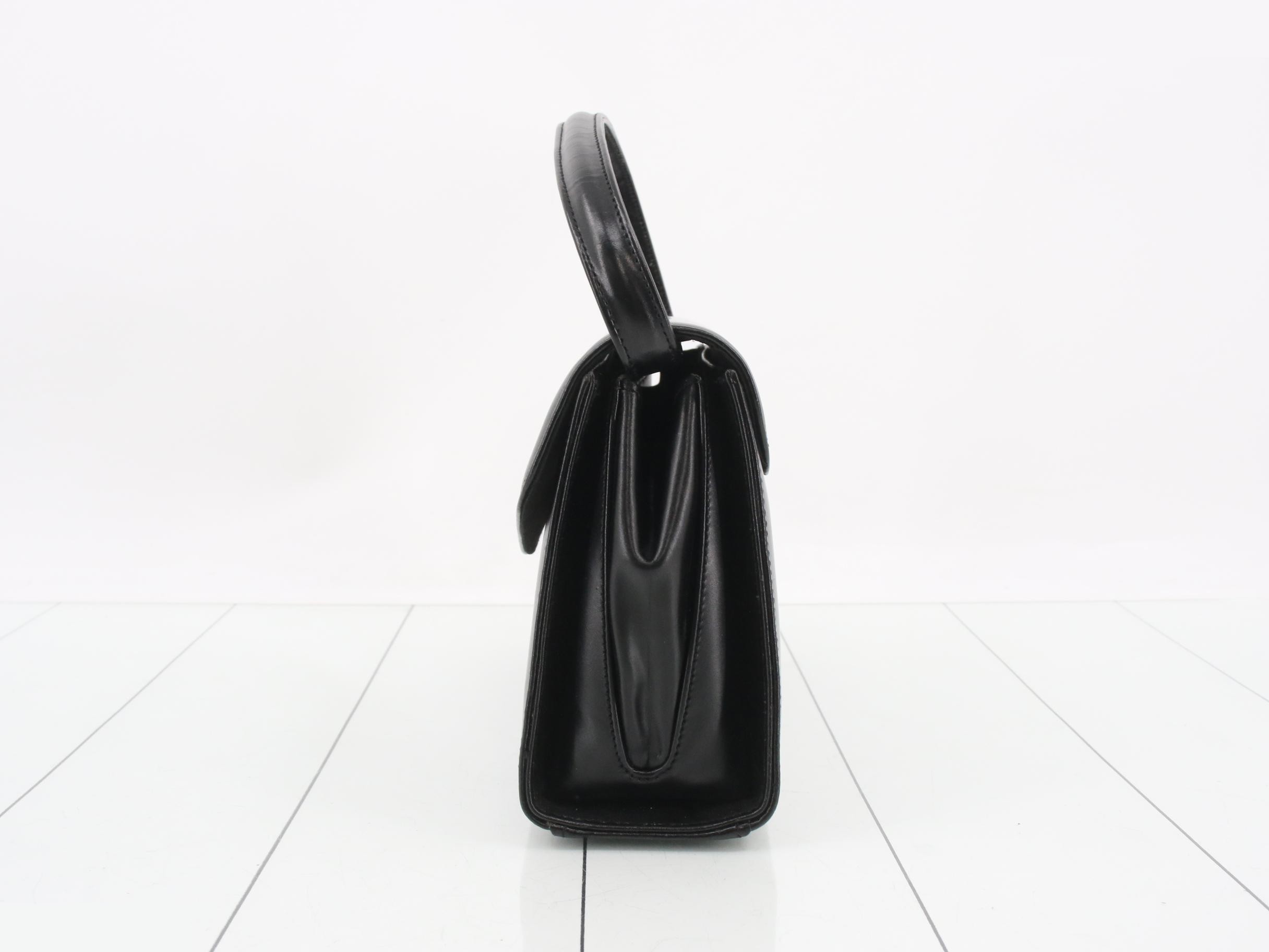 Handbag, leather, black — view 3