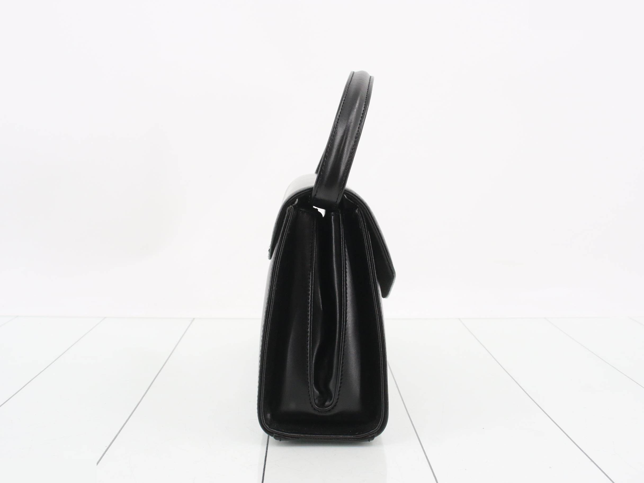 Handbag, leather, black — view 4