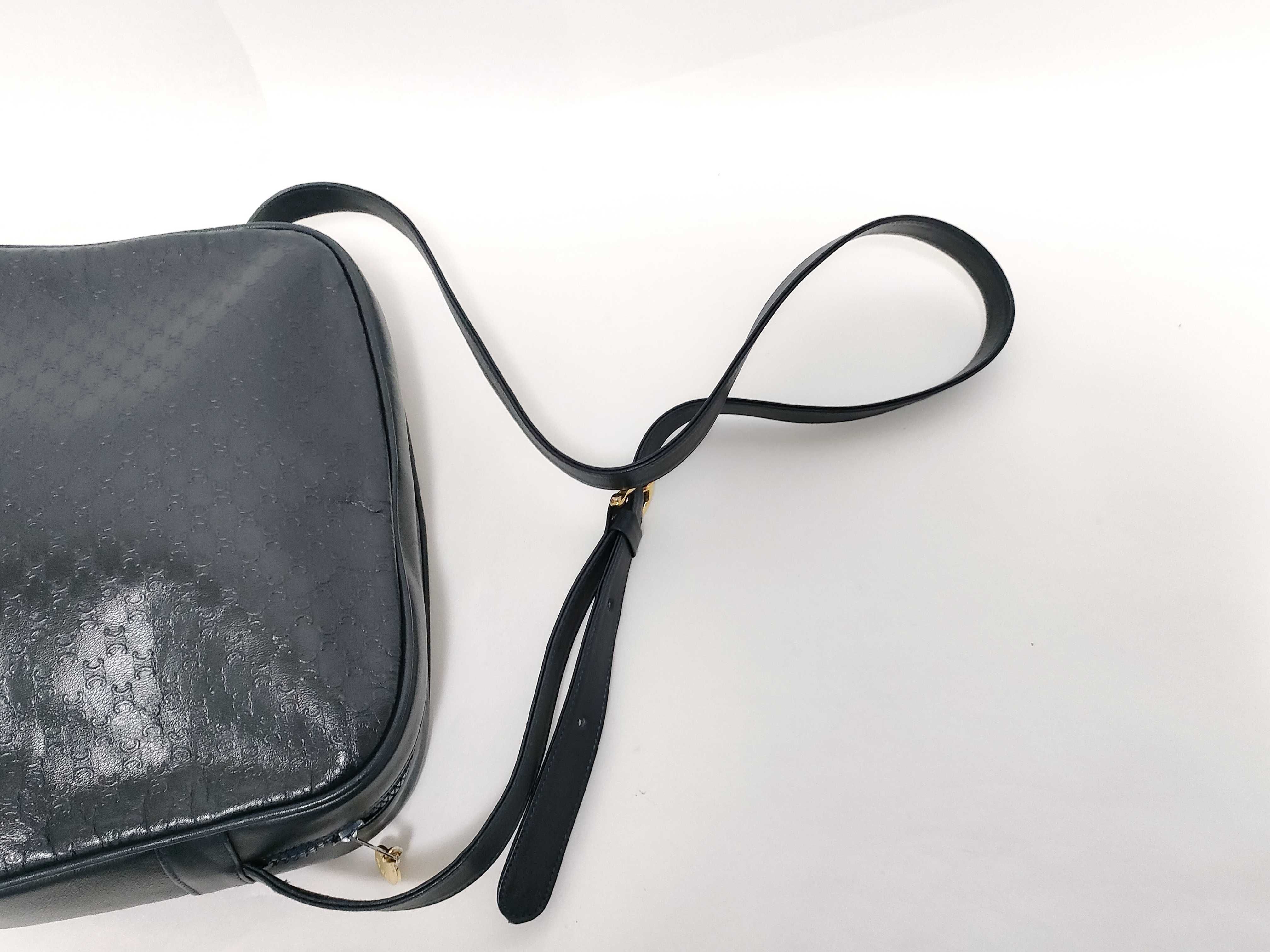 Macadam Shoulder Bag, Navy — view 3