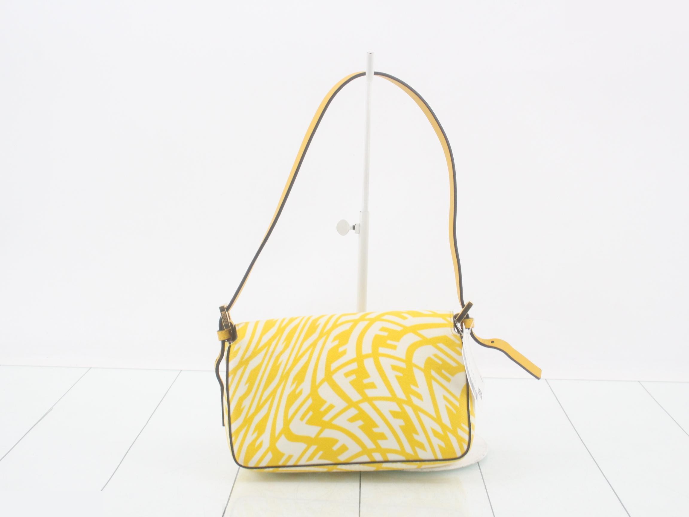 FF Vertigo Baguette 1997 One-Shoulder Bag, Yellow — view 2