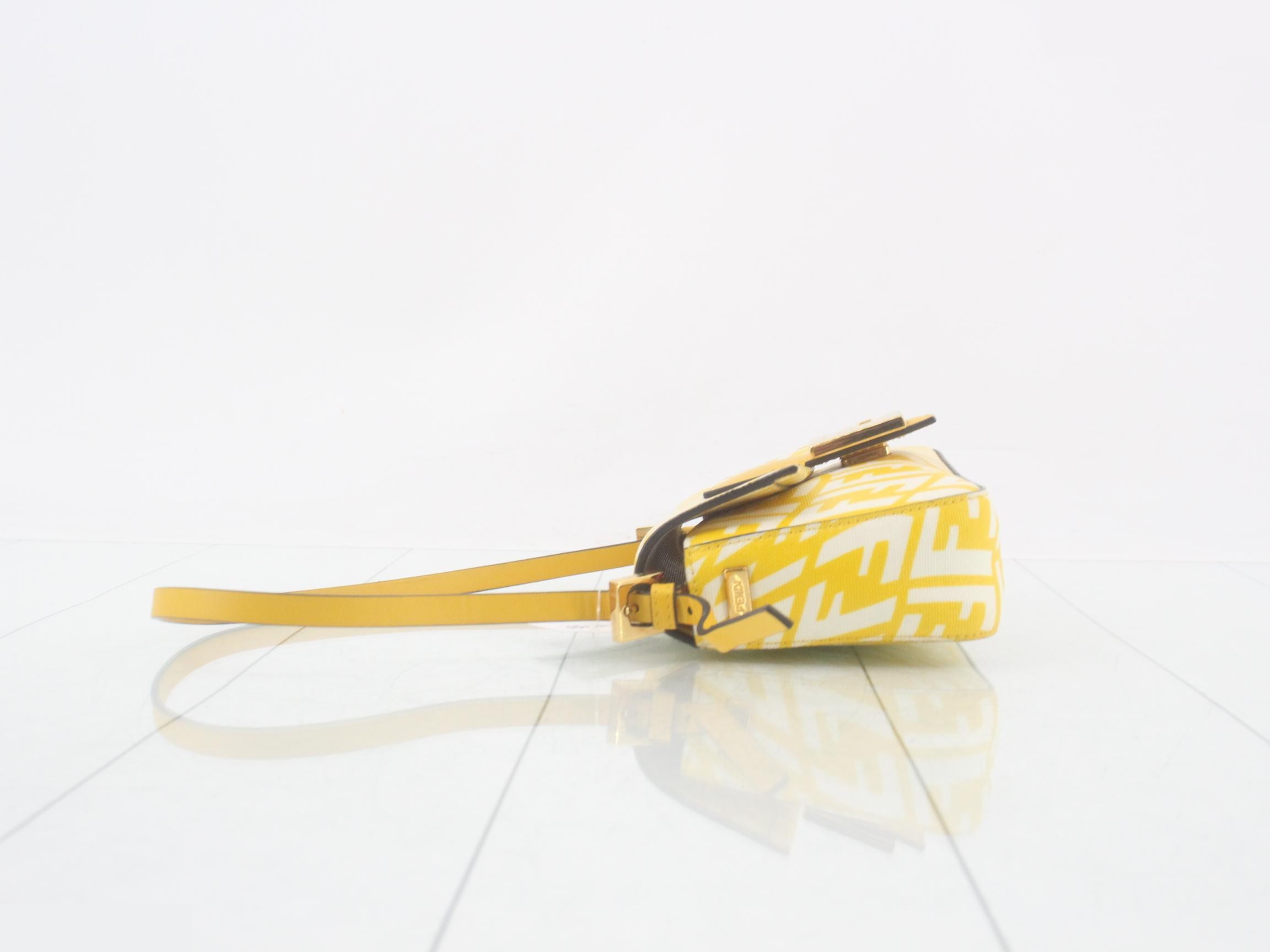 FF Vertigo Baguette 1997 One-Shoulder Bag, Yellow — view 4