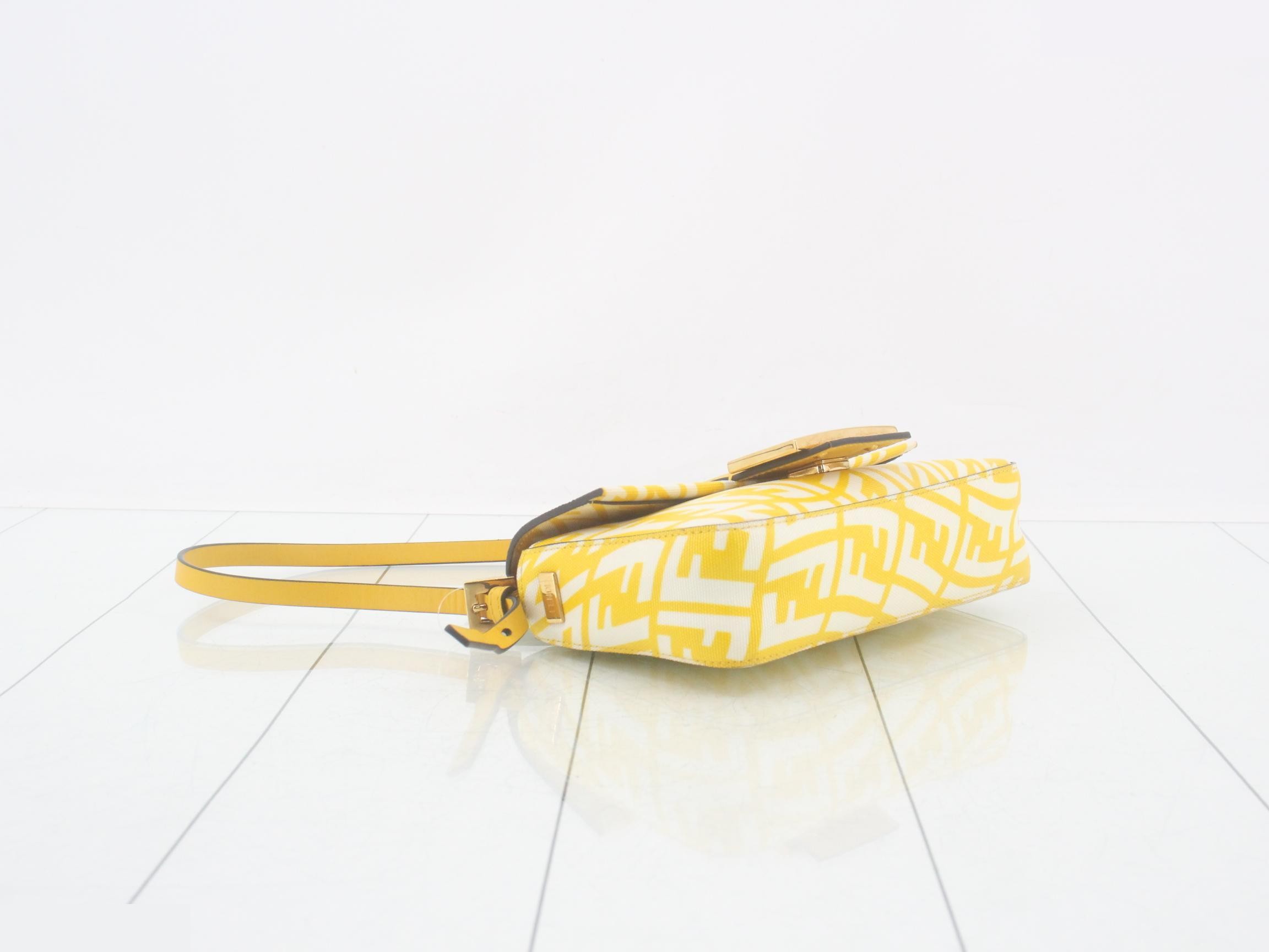 FF Vertigo Baguette 1997 One-Shoulder Bag, Yellow — view 5