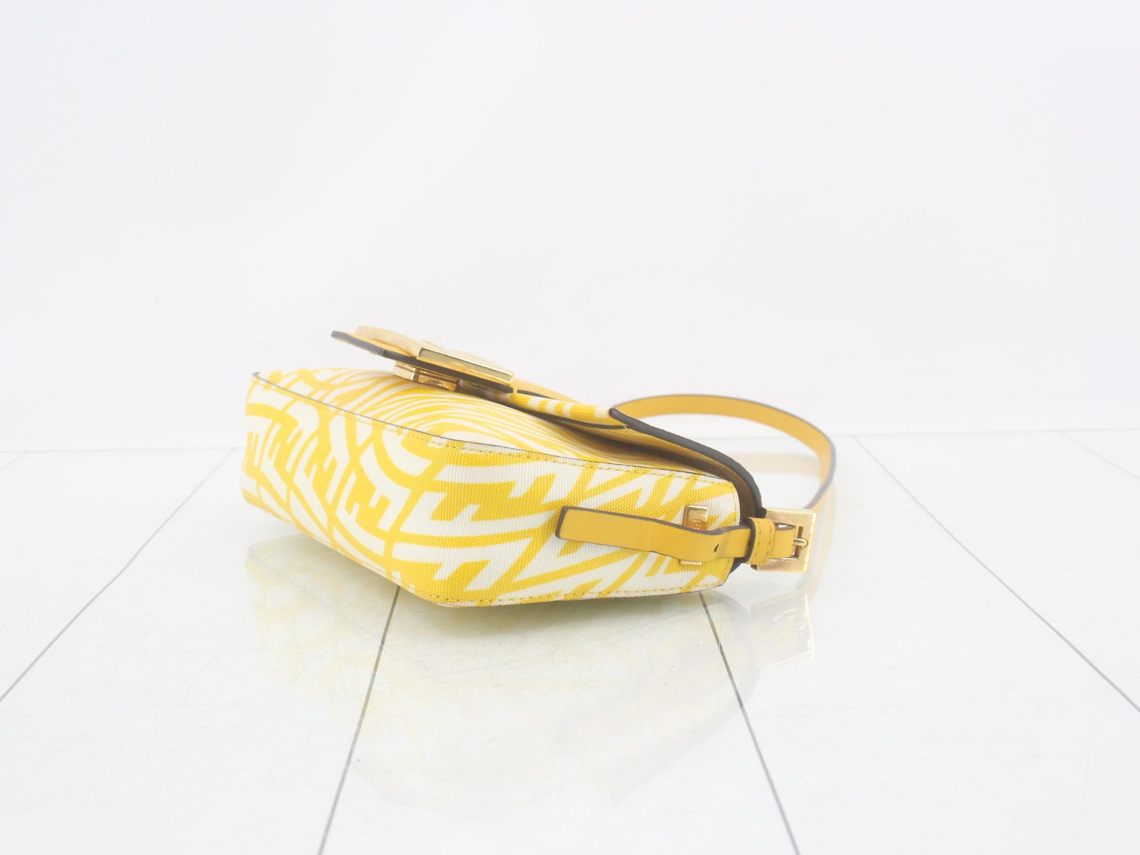FF Vertigo Baguette 1997 One-Shoulder Bag, Yellow — view 6