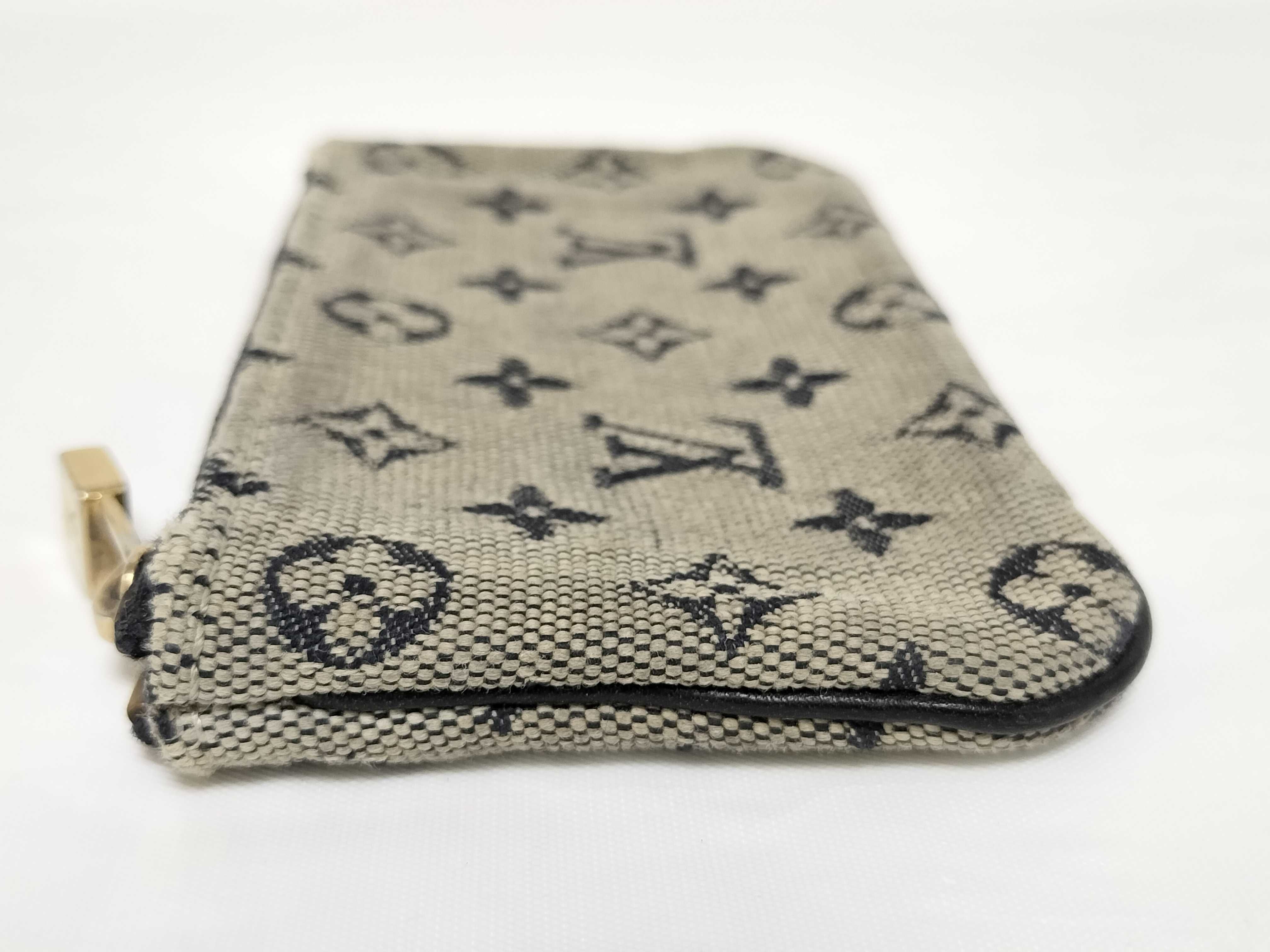 Monogram Mini Lin Pochette Clé Ivory Coin Case — view 5
