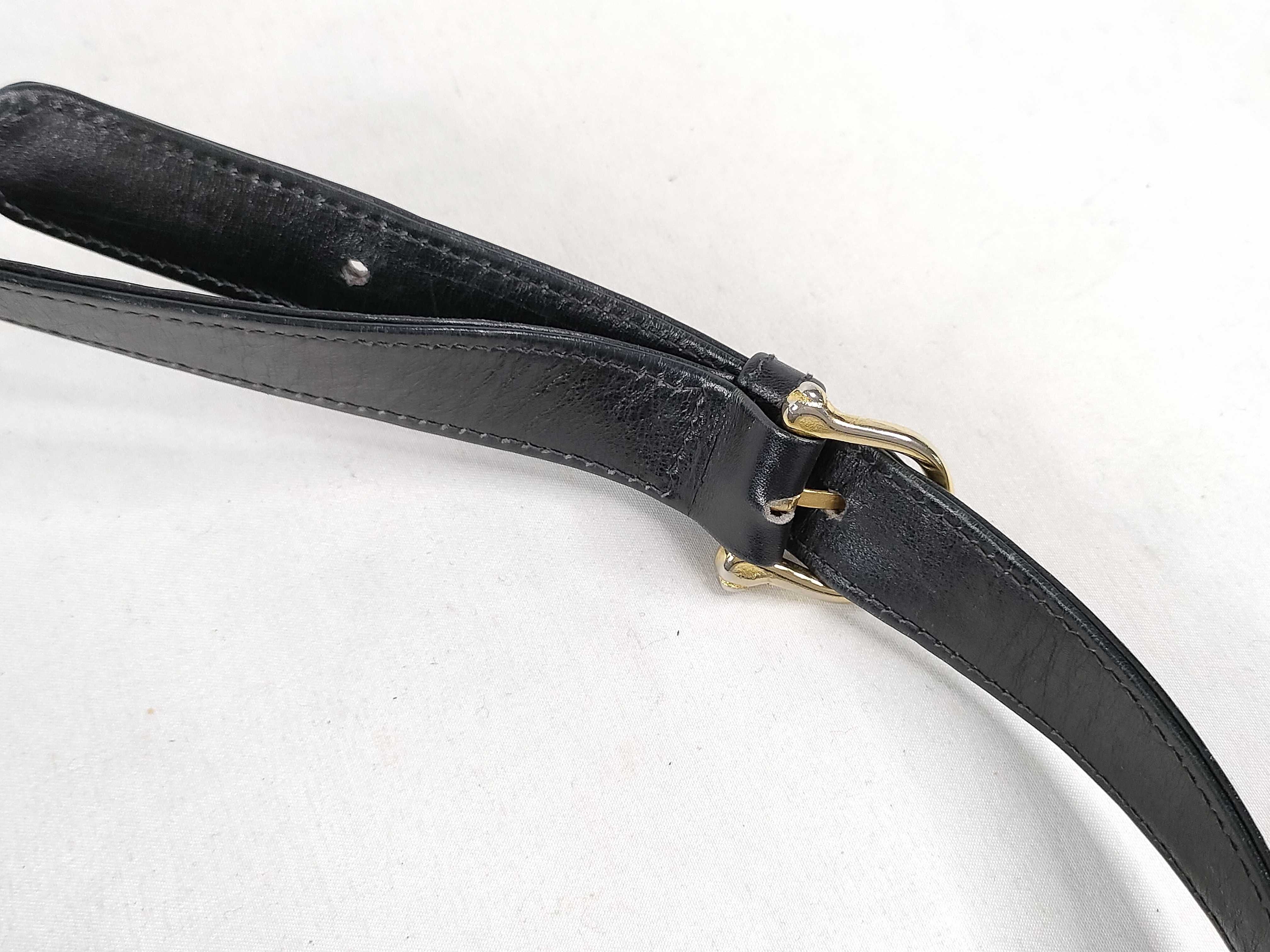 Leather Carriage Hardware Shoulder Bag — view 4