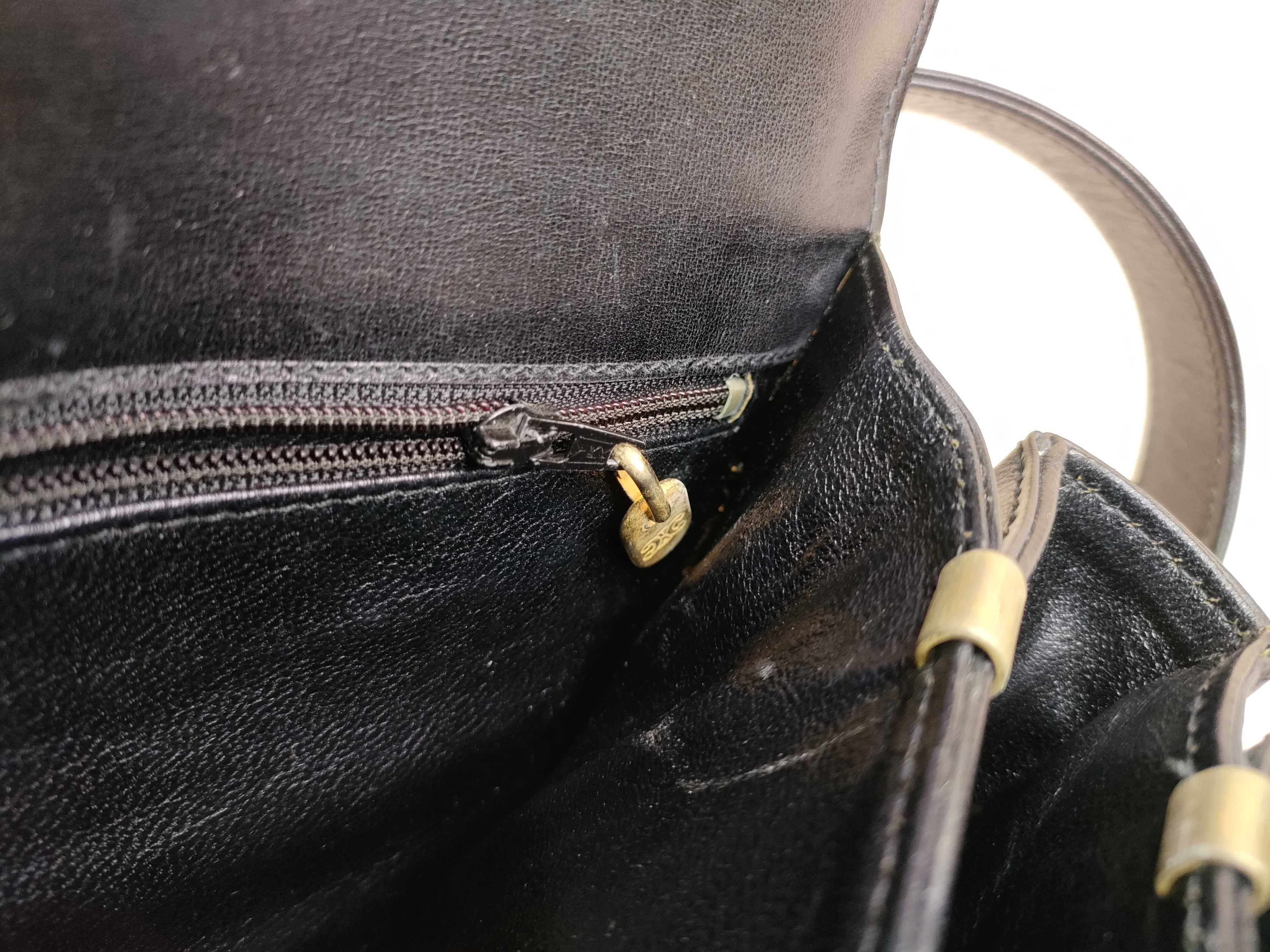 Leather Carriage Hardware Shoulder Bag — view 9