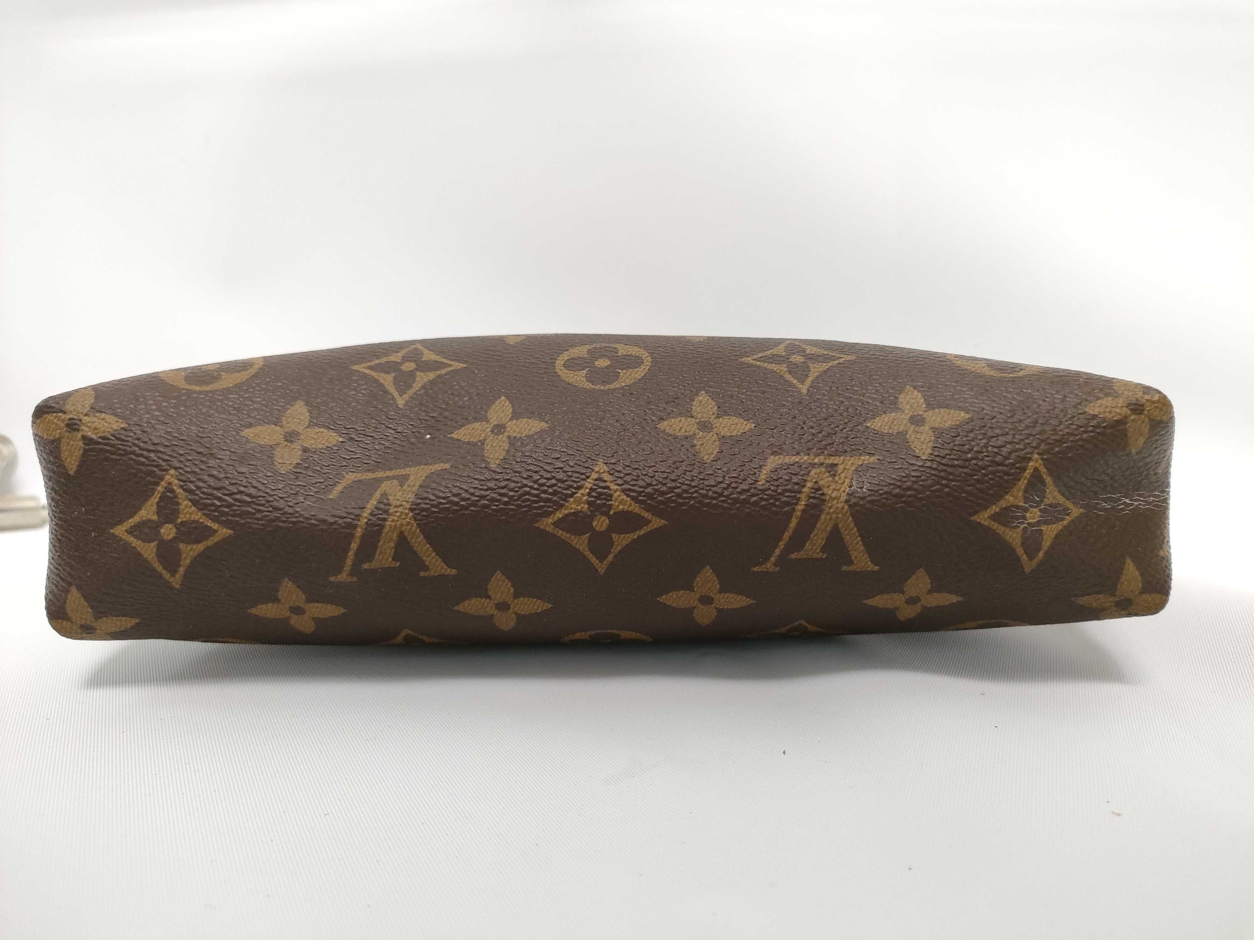 Monogram ID- Cow Skin Pallas Clutch Brown x Navy M44058 Clutch Bag — view 3