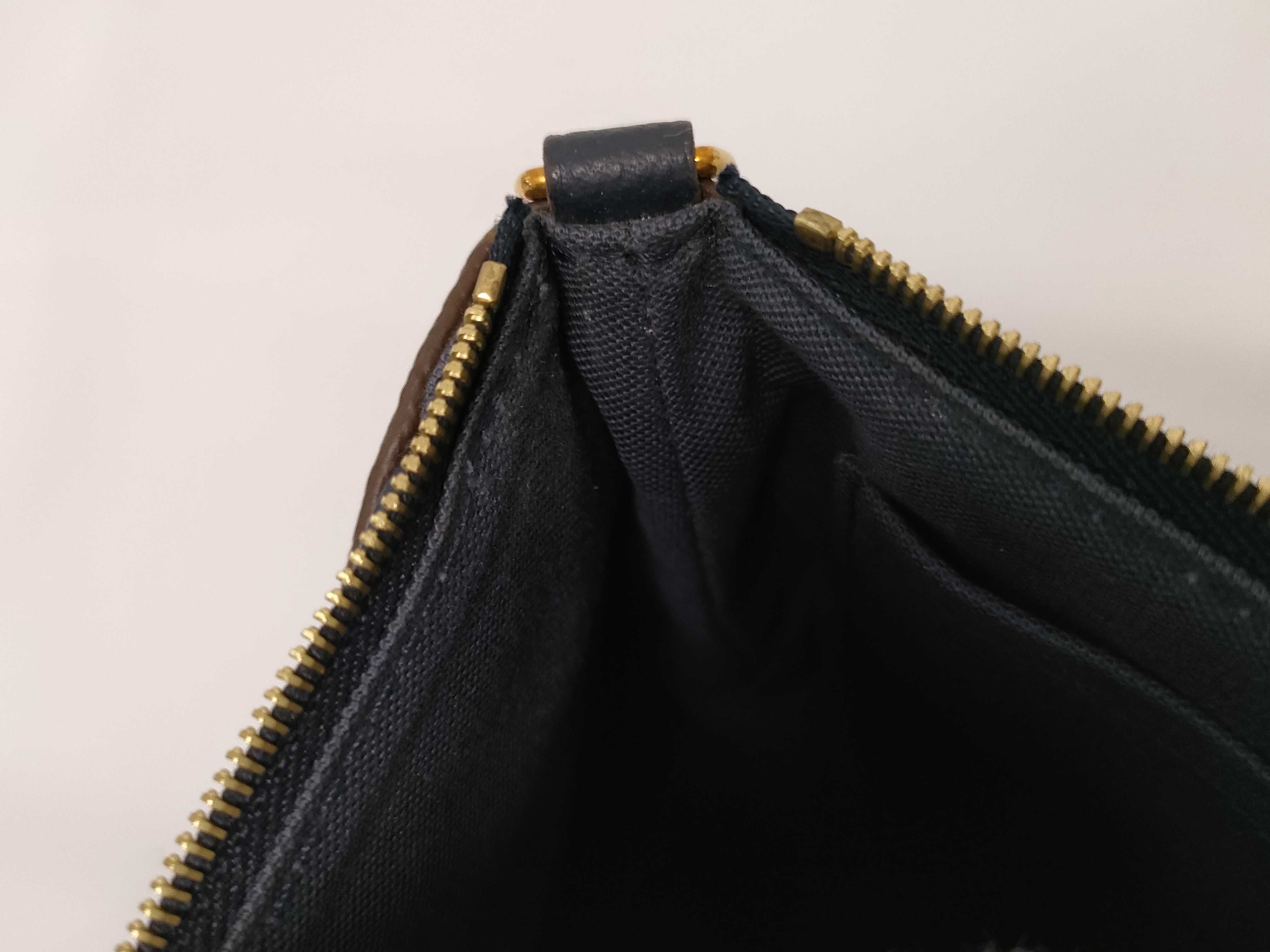 Monogram ID- Cow Skin Pallas Clutch Brown x Navy M44058 Clutch Bag — view 10