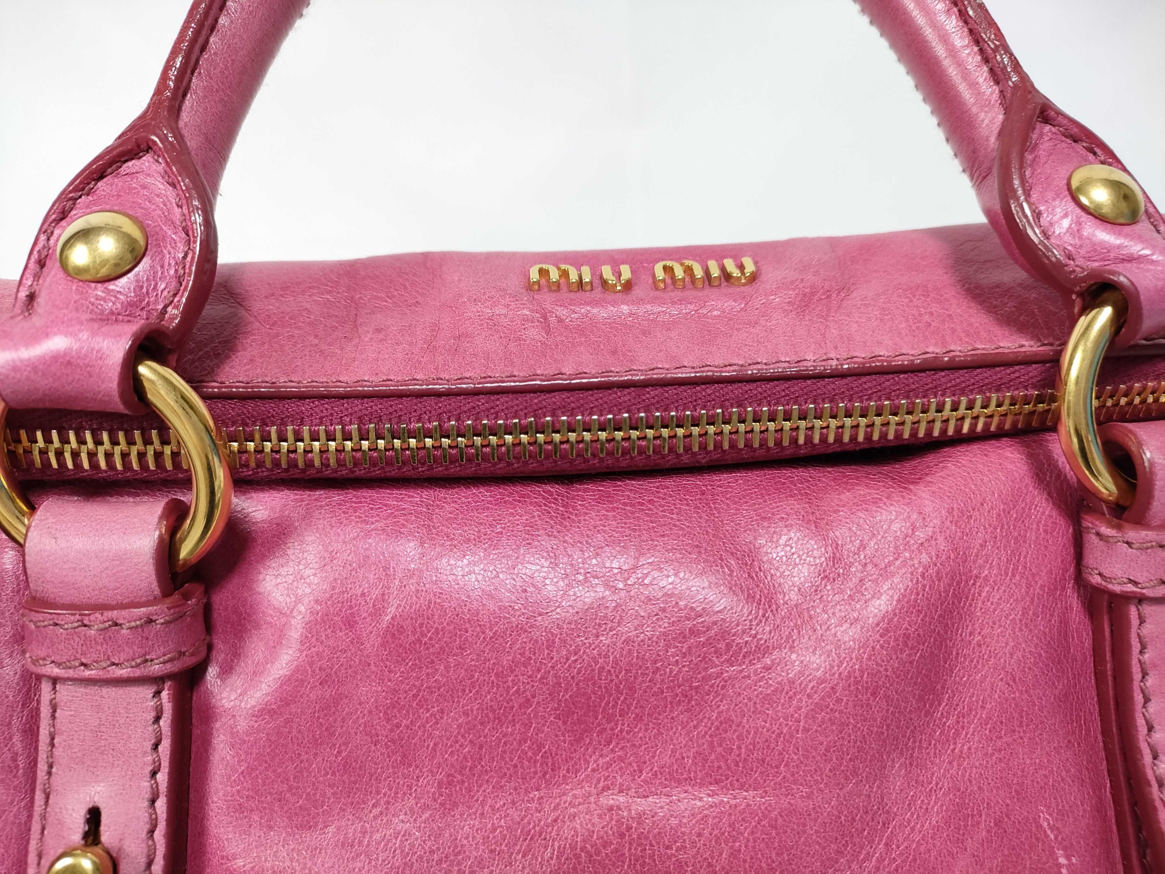 Vitello Handbag Shoulder Bag Pink Handbag — view 12
