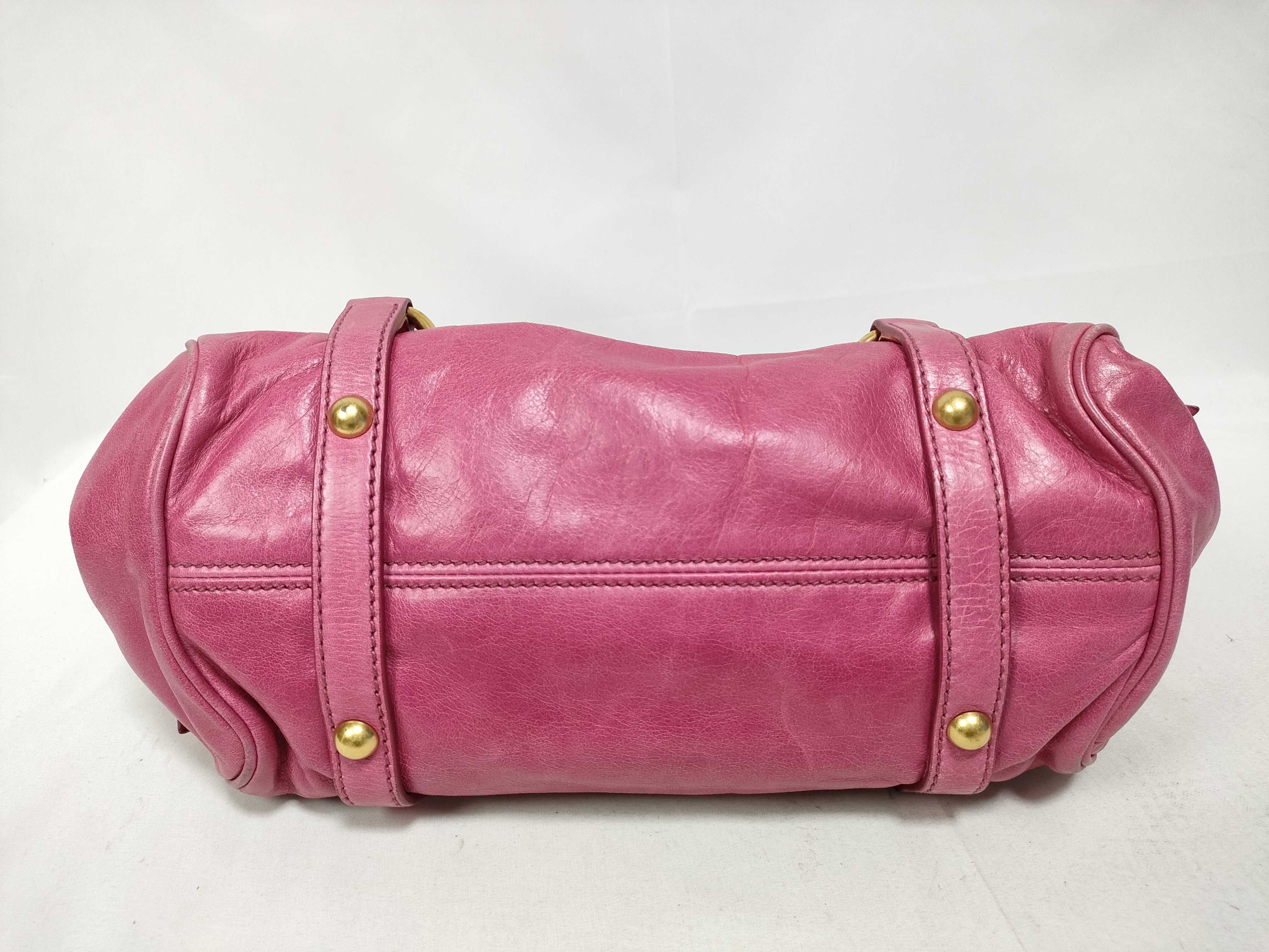 Vitello Handbag Shoulder Bag Pink Handbag — view 3