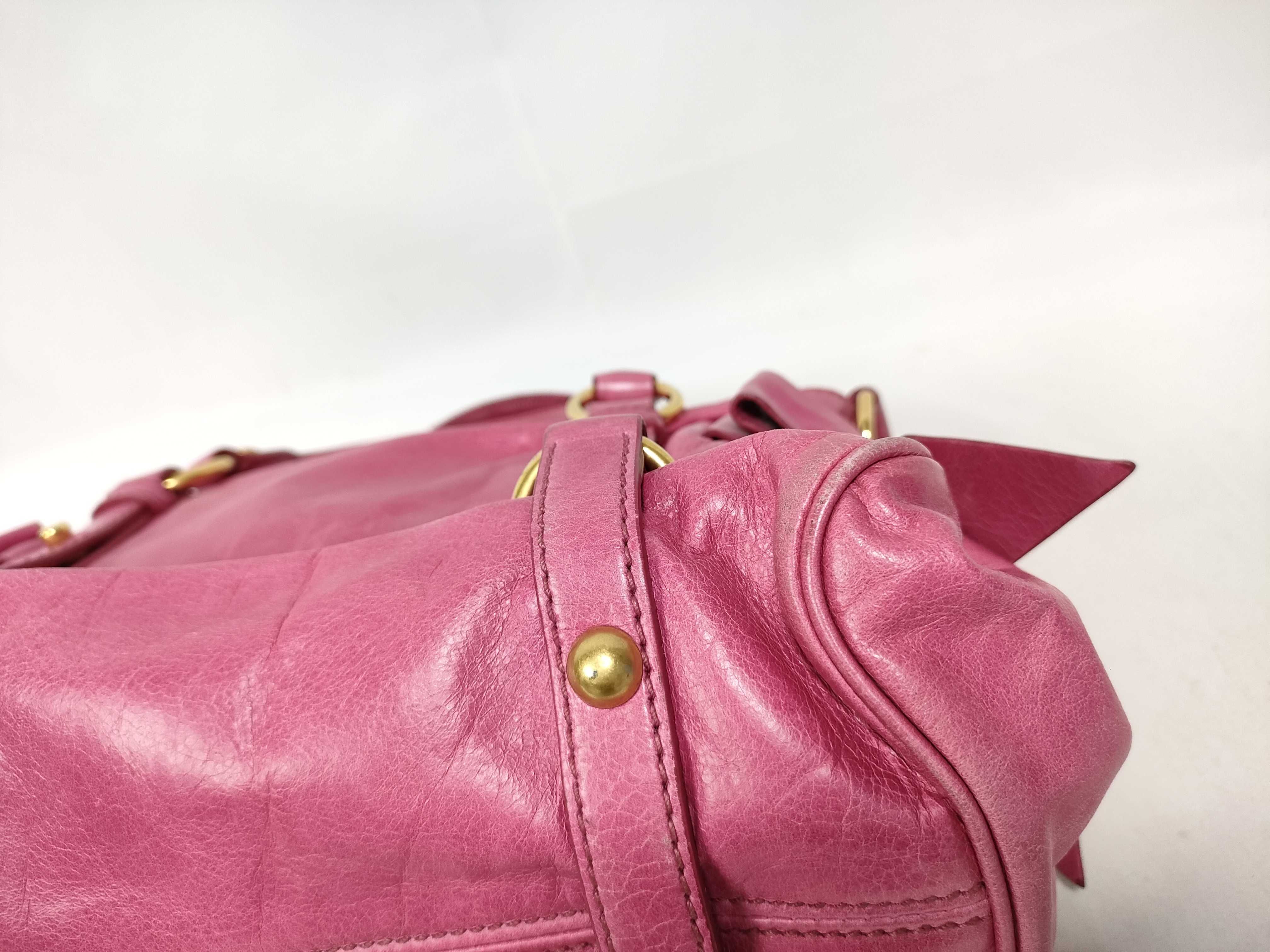 Vitello Handbag Shoulder Bag Pink Handbag — view 4