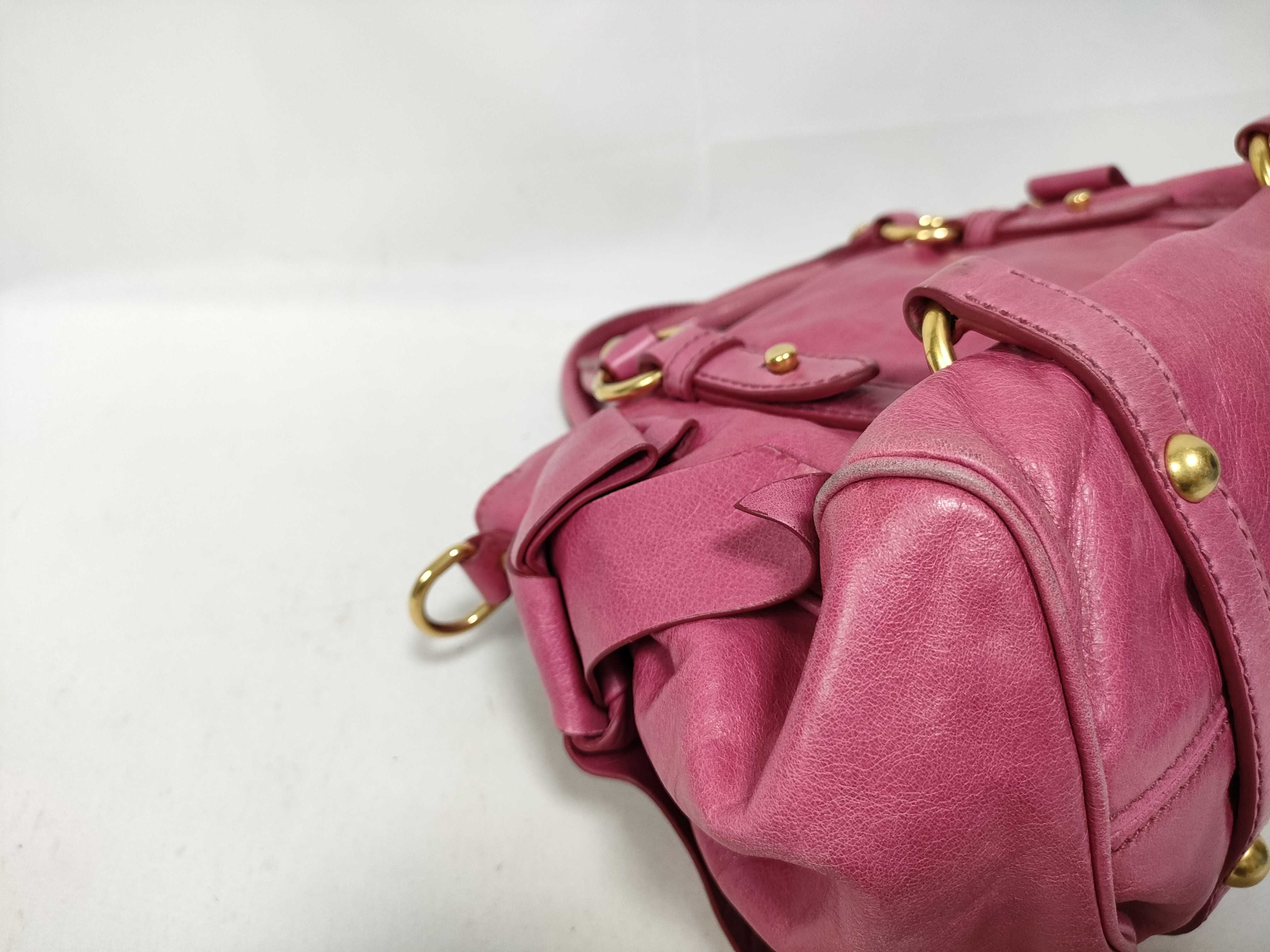 Vitello Handbag Shoulder Bag Pink Handbag — view 5